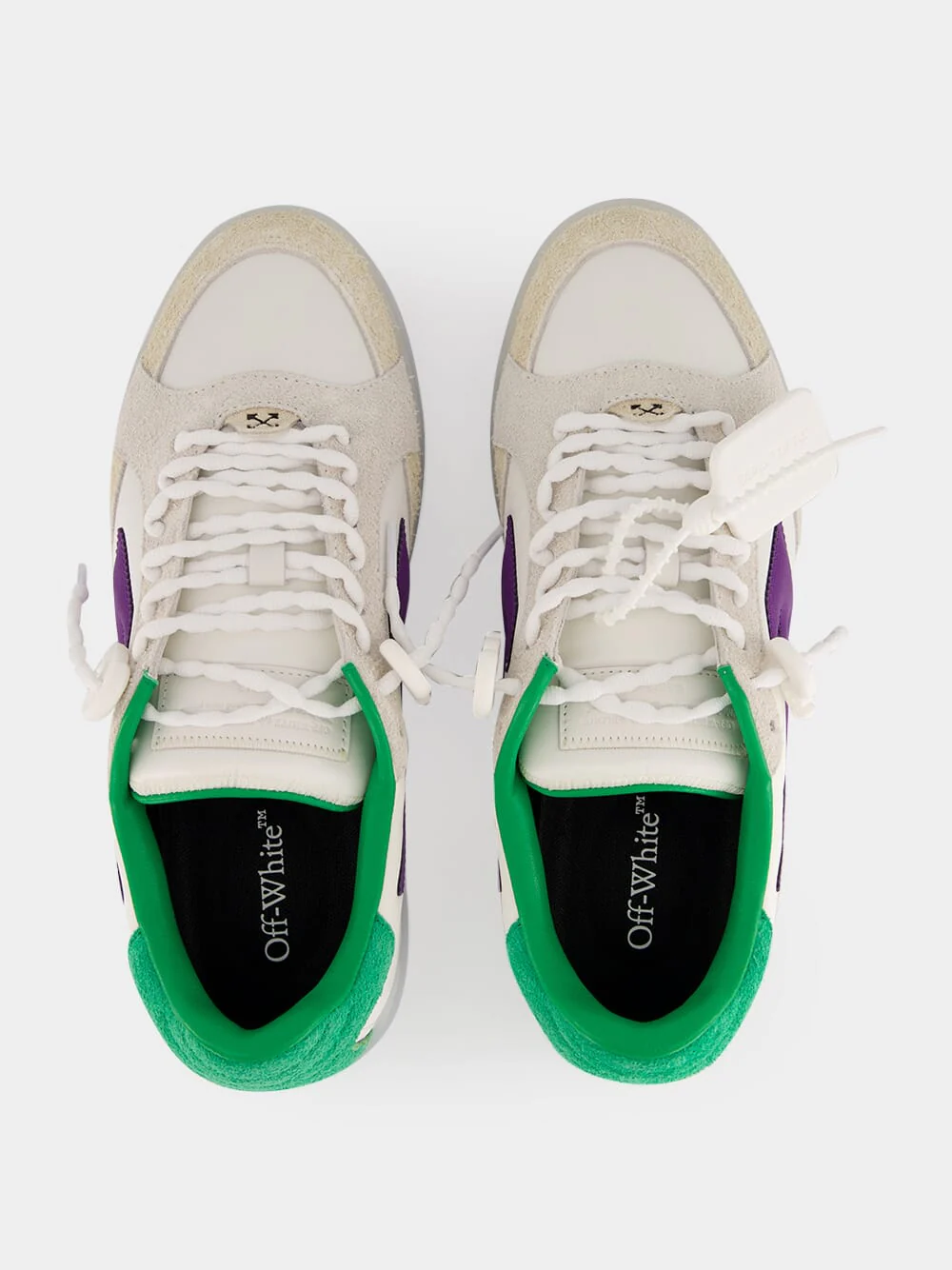 White and Purple End Of Play Sneakers - Image 4