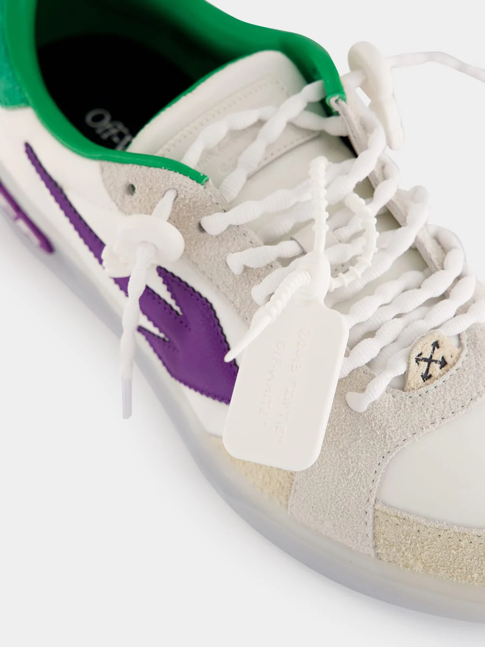 White and Purple End Of Play Sneakers - Image 7