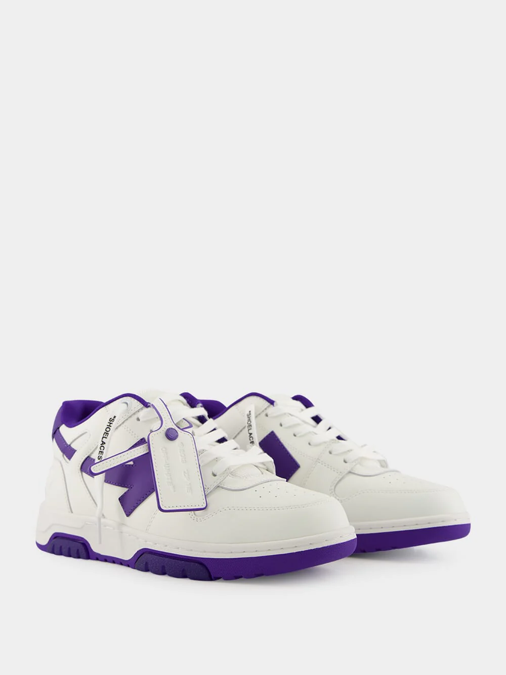 White and Purple Out Of Office Sneakers - Image 3