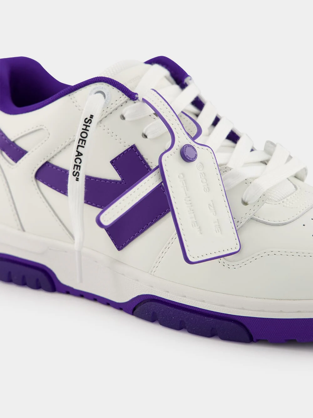 White and Purple Out Of Office Sneakers - Image 6