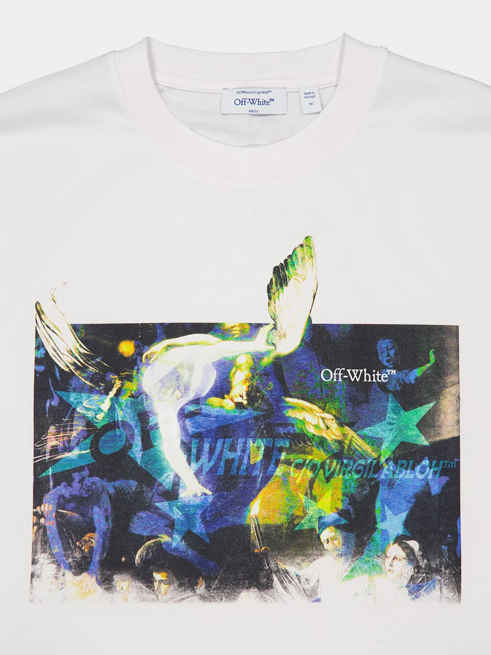 White Caravaggio Skate Graphic T-Shirt - Image 3