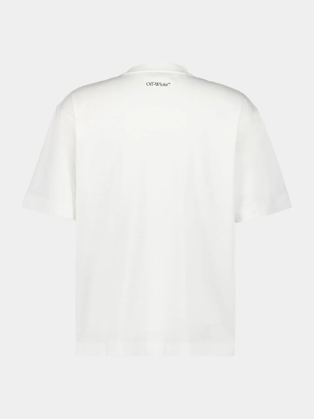 White Fresco Oval Print T-Shirt - Image 2