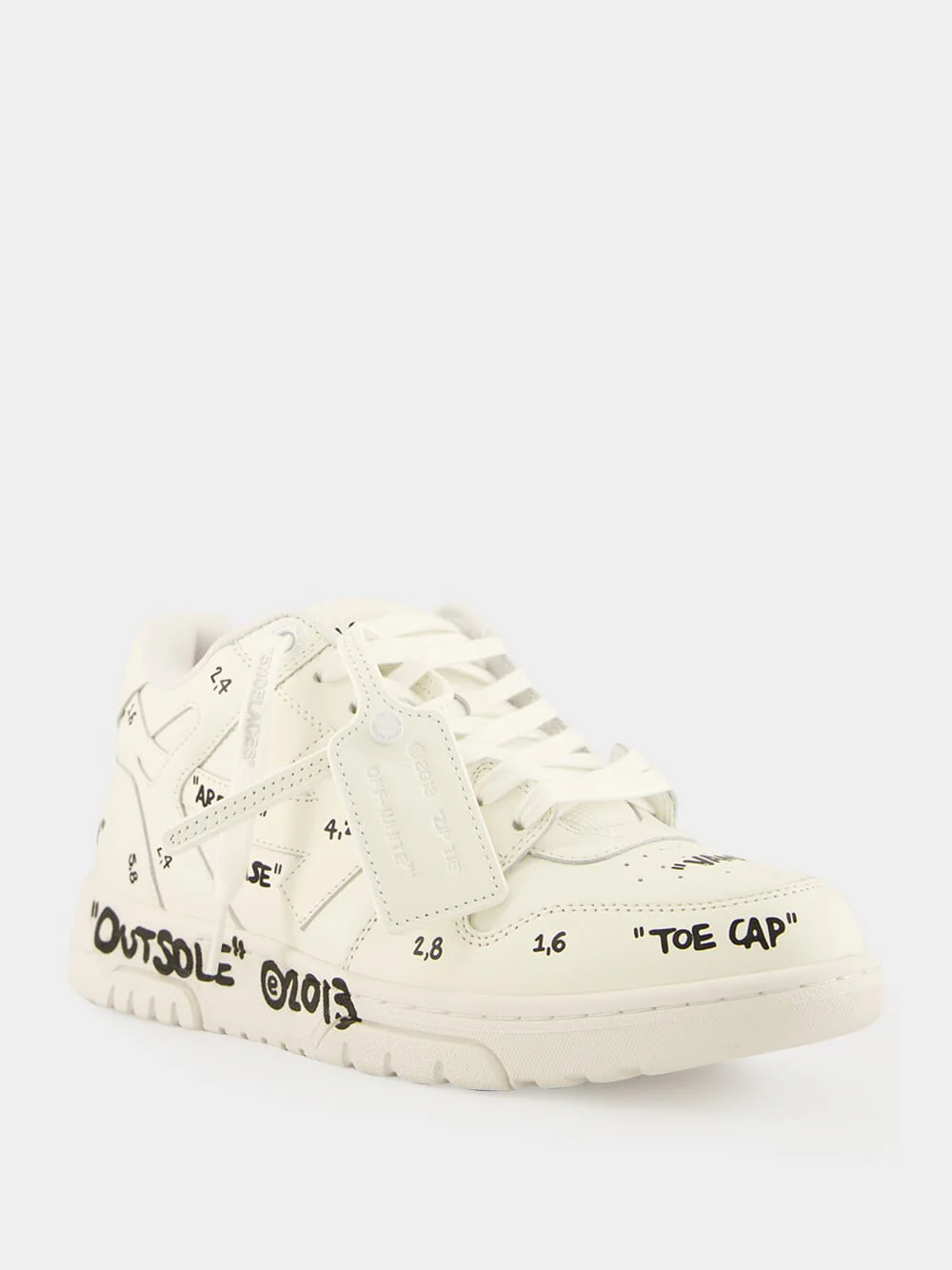 White Graffiti Out Of Office Sneakers - Image 2