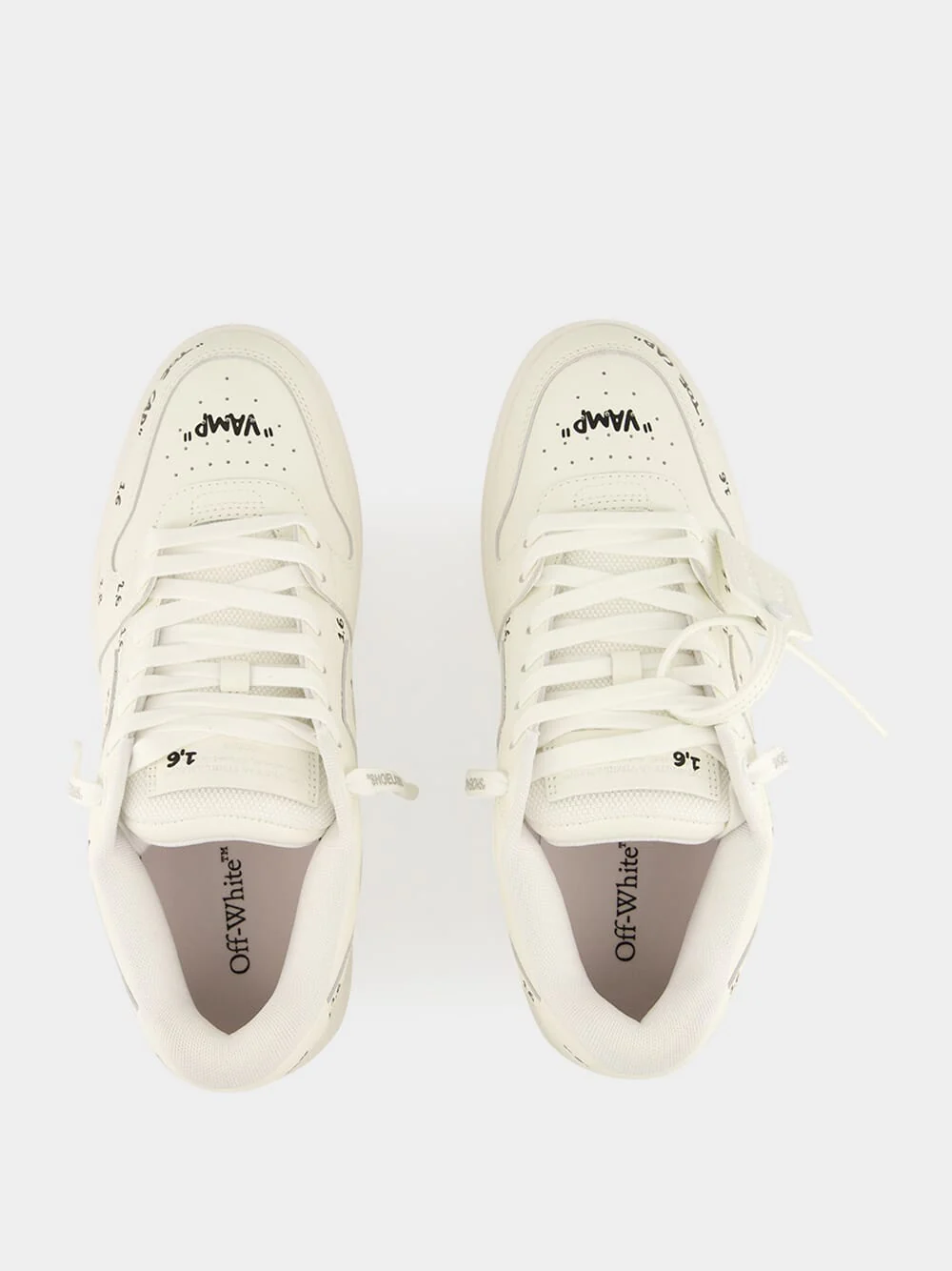 White Graffiti Out Of Office Sneakers - Image 4