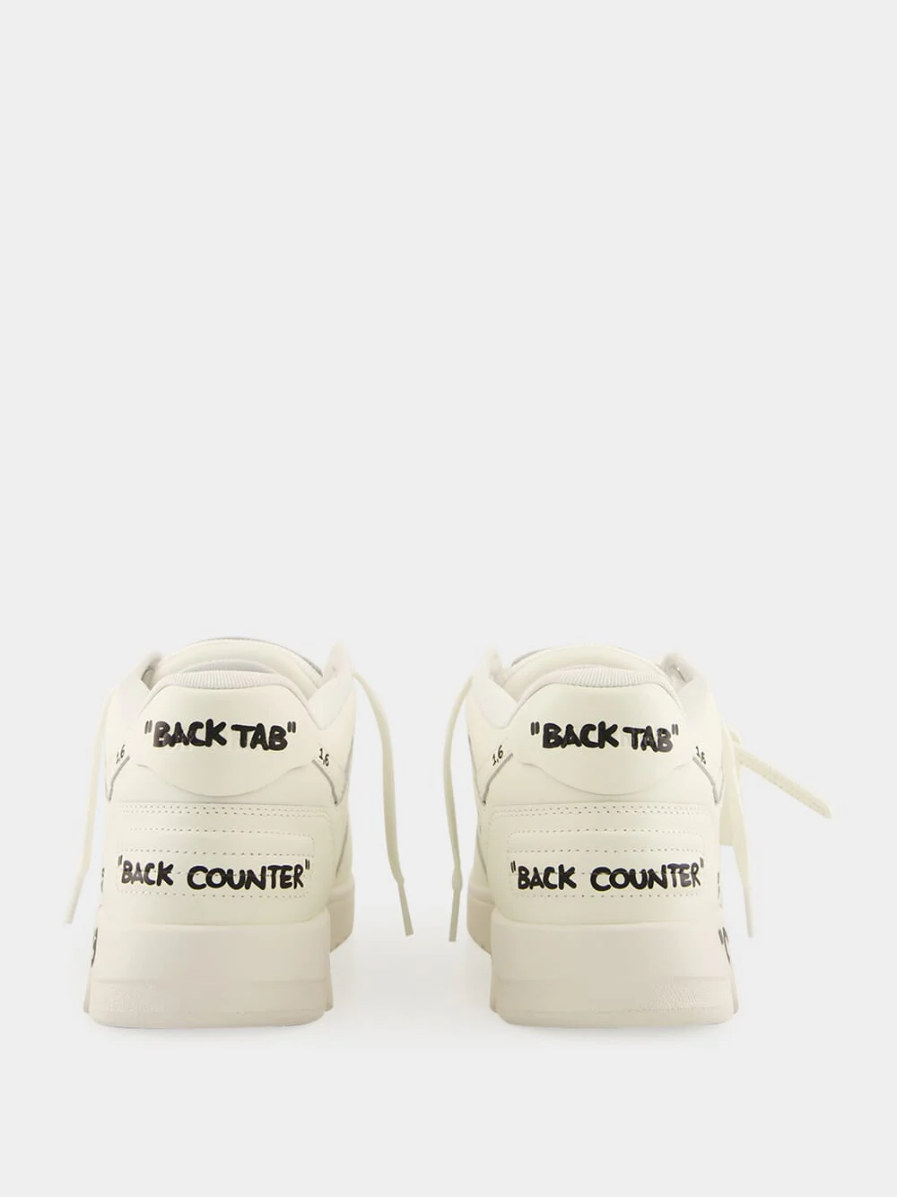 White Graffiti Out Of Office Sneakers - Image 5