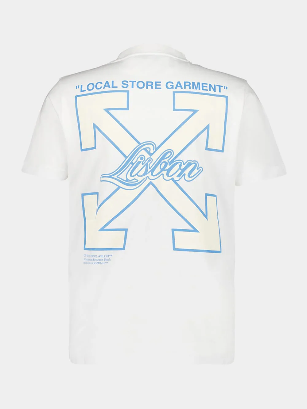 White Lisbon Print Cotton T-Shirt - Image 2
