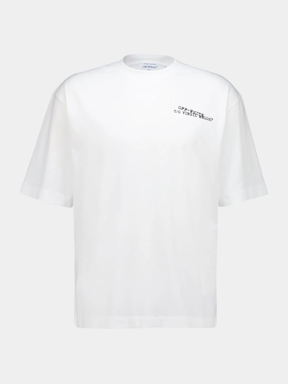 White Type Arrow Cotton T-Shirt
