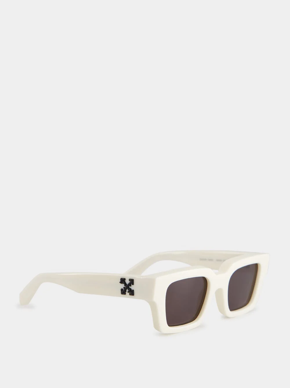 White Virgil Square Sunglasses - Image 2