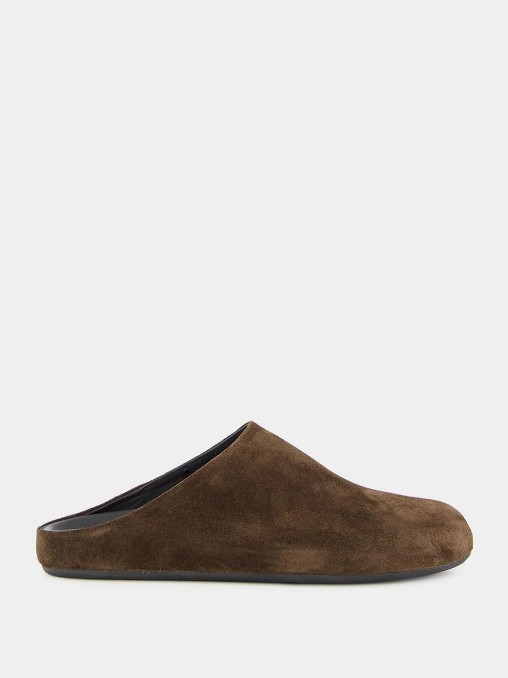 Babouche 001 Brown Suede Mule Sandals