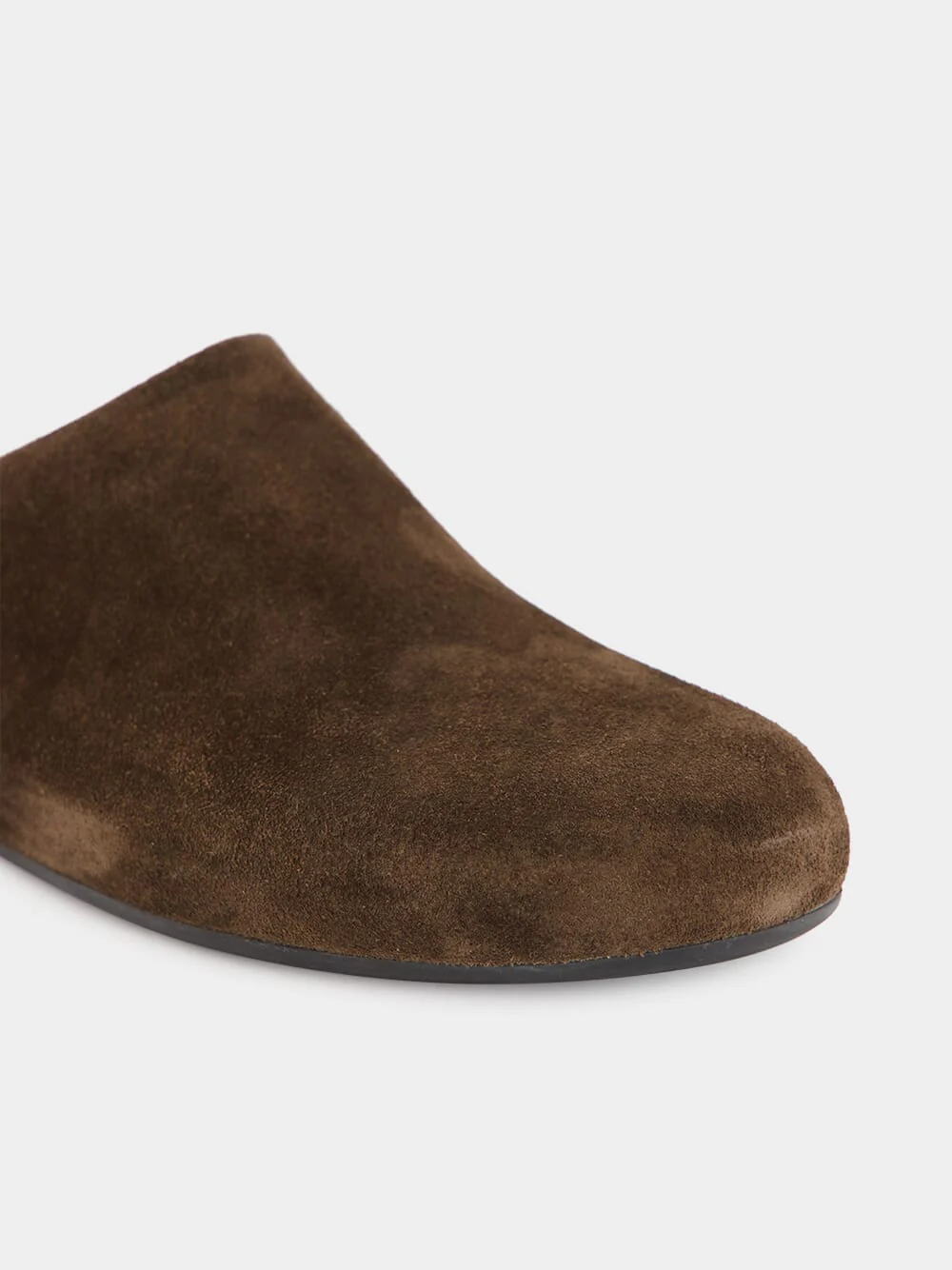 Babouche 001 Brown Suede Mule Sandals - Image 6