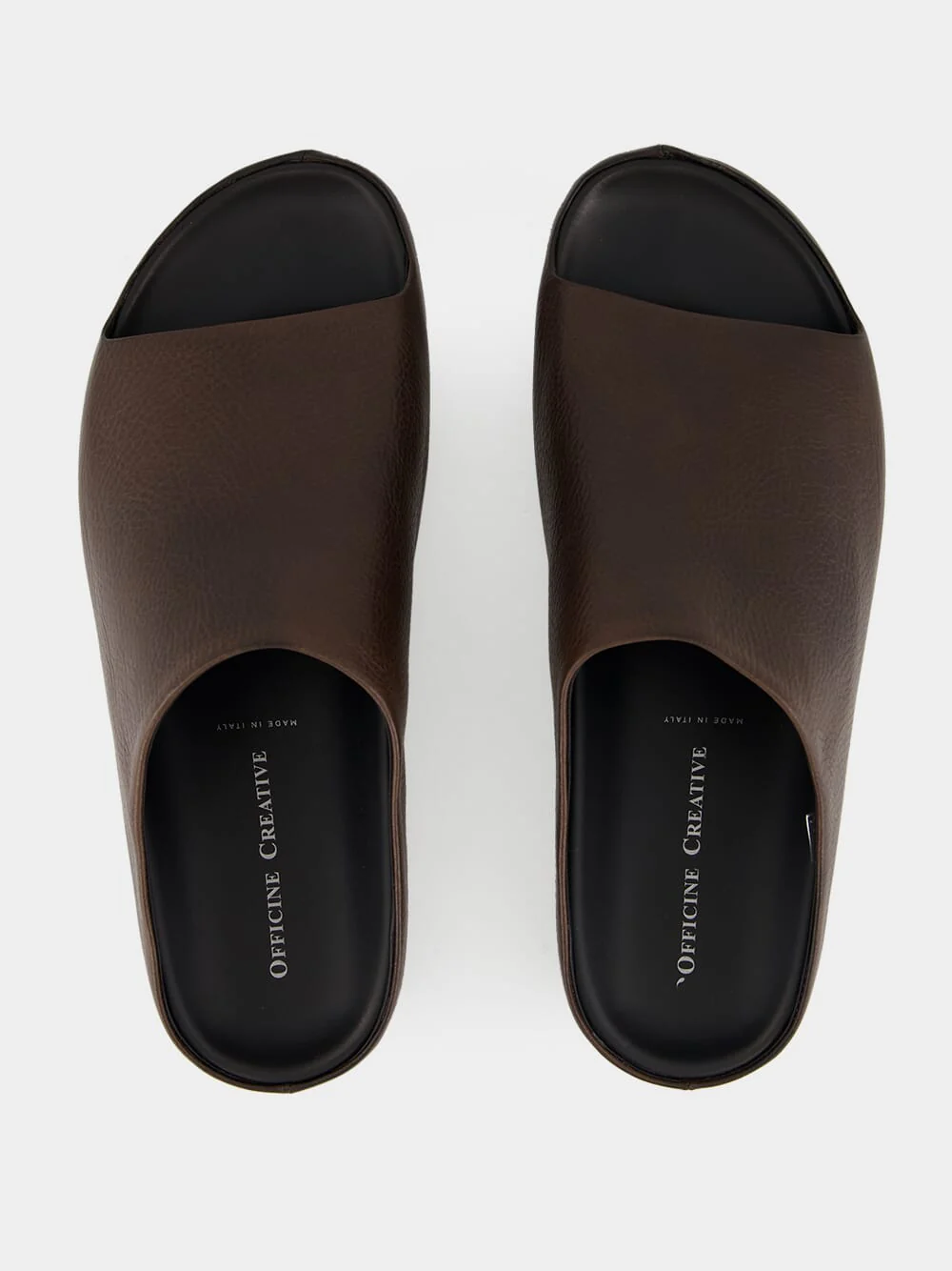 Babouche 002 Brown Leather Mule Sandals - Image 4