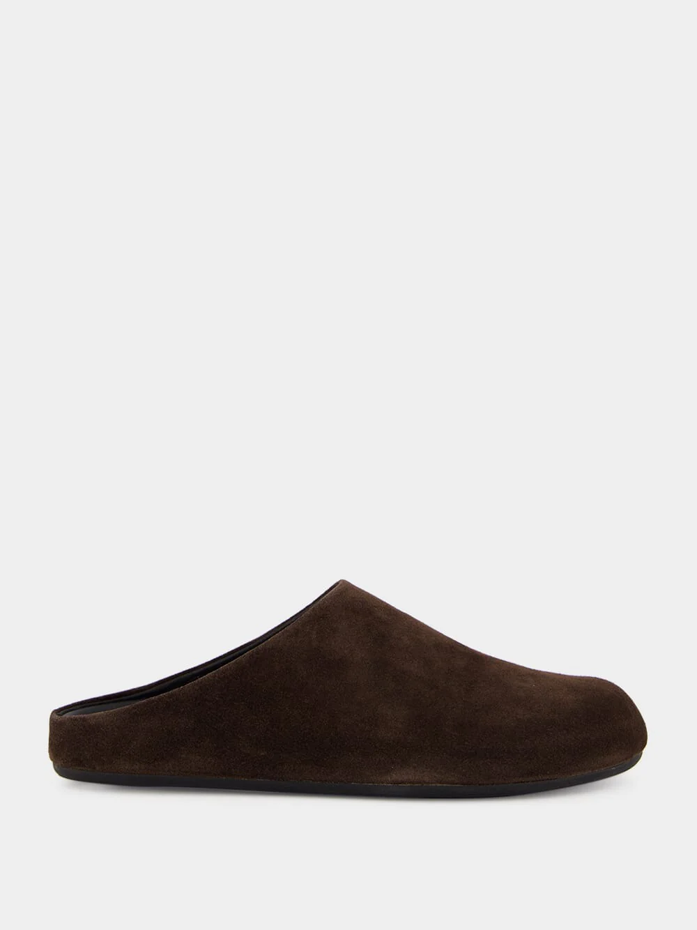 Brown Babouche 001 Suede Mule Sandals