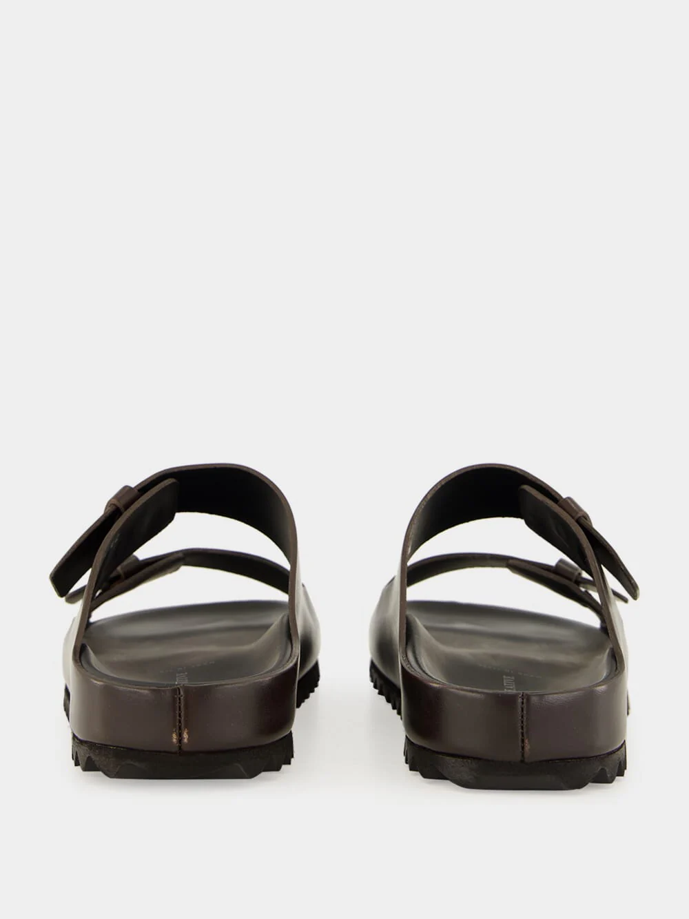 Brown Leather Agorà 010 Slide Sandals - Image 5