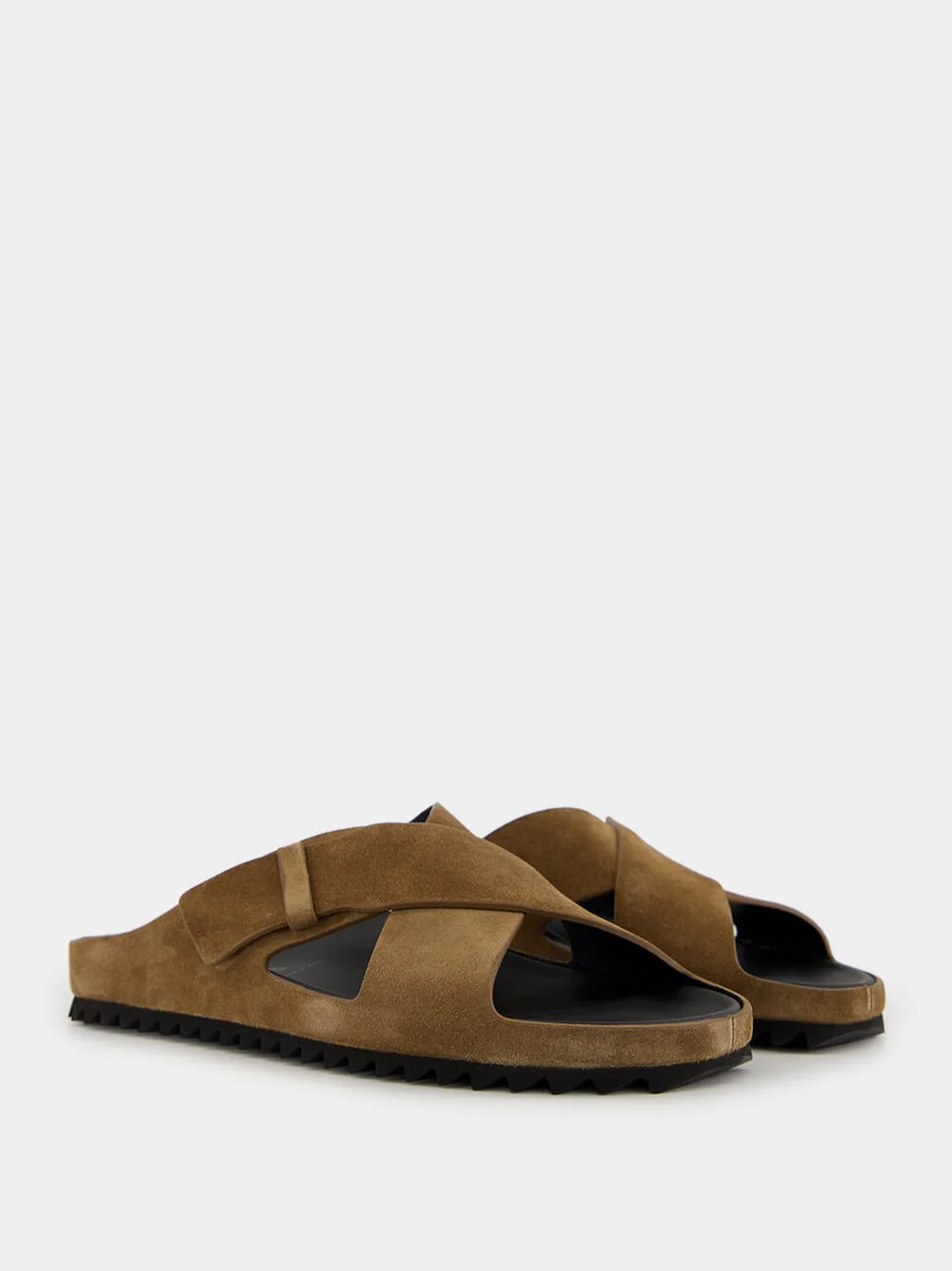Brown Suede Agorà 011 Sandals - Image 3