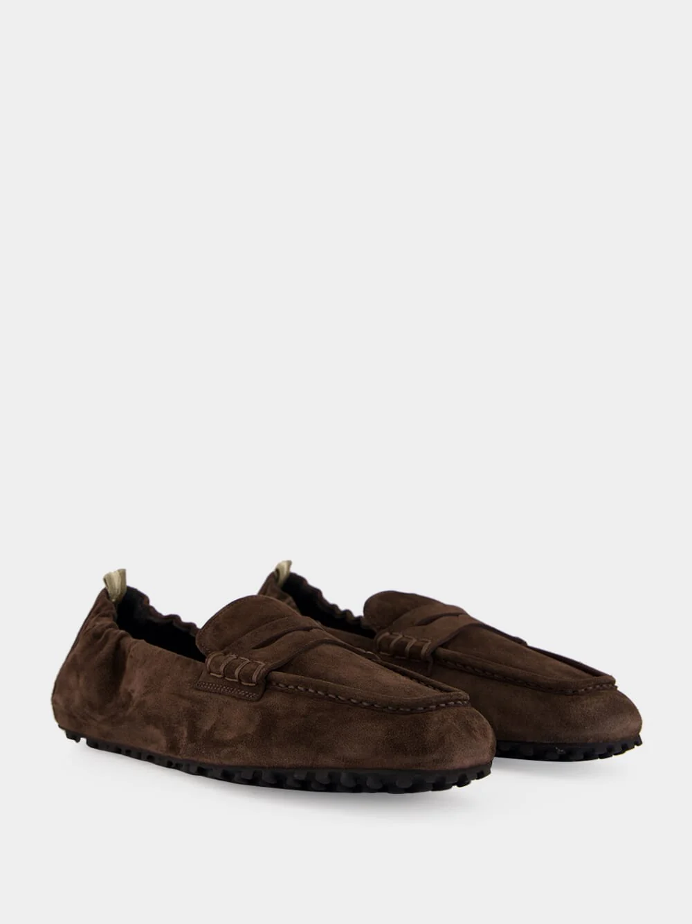 Brown Travis 001 Suede Loafers - Image 3