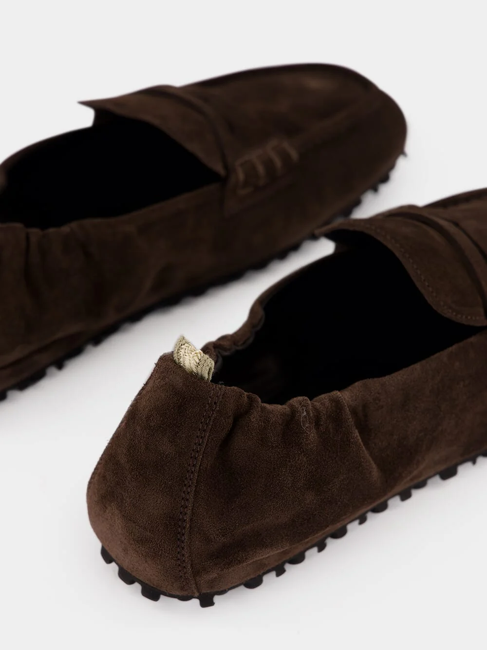 Brown Travis 001 Suede Loafers - Image 6