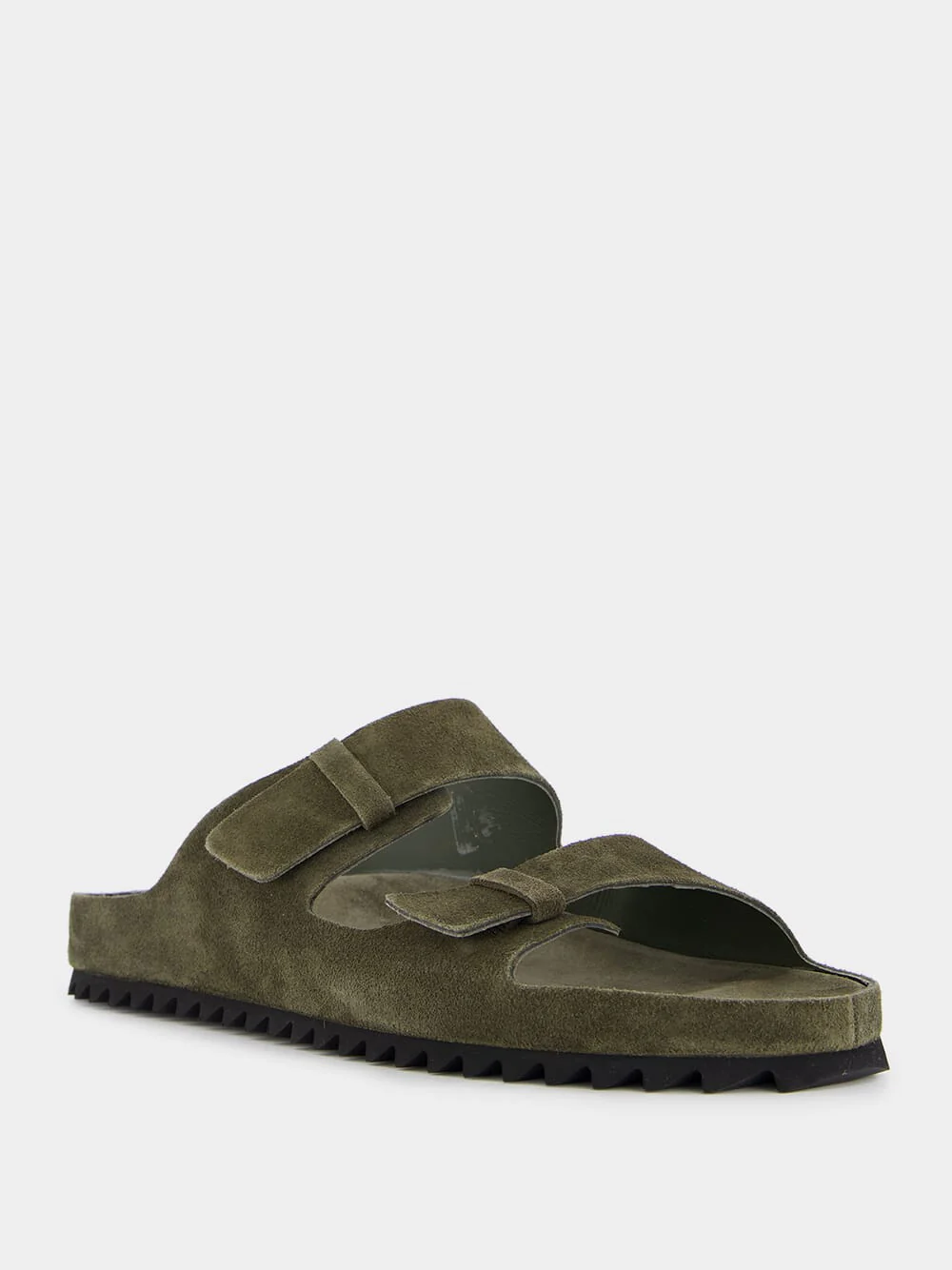 Agorà Green Suede Slides - Image 2