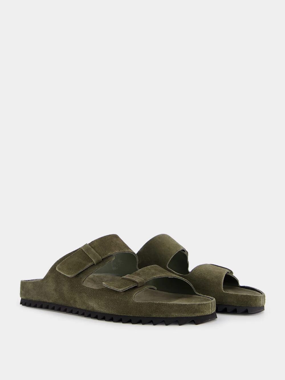 Agorà Green Suede Slides - Image 3