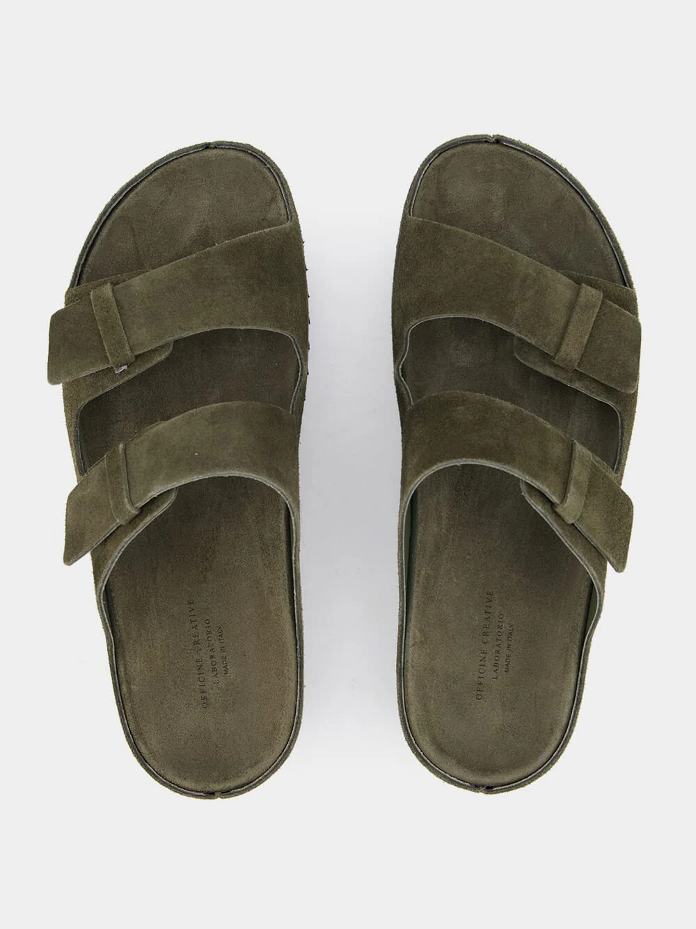 Agorà Green Suede Slides - Image 4