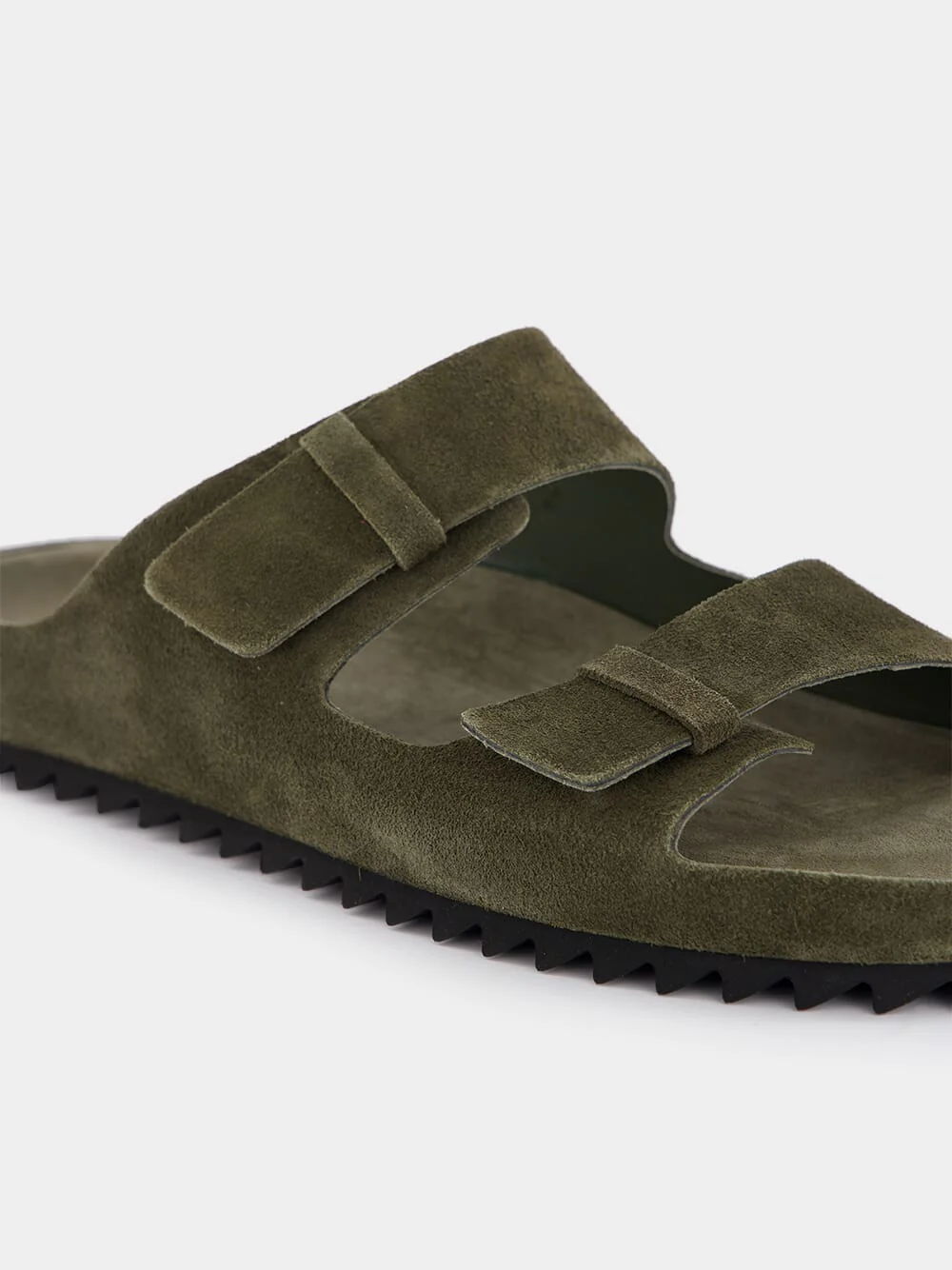 Agorà Green Suede Slides - Image 6