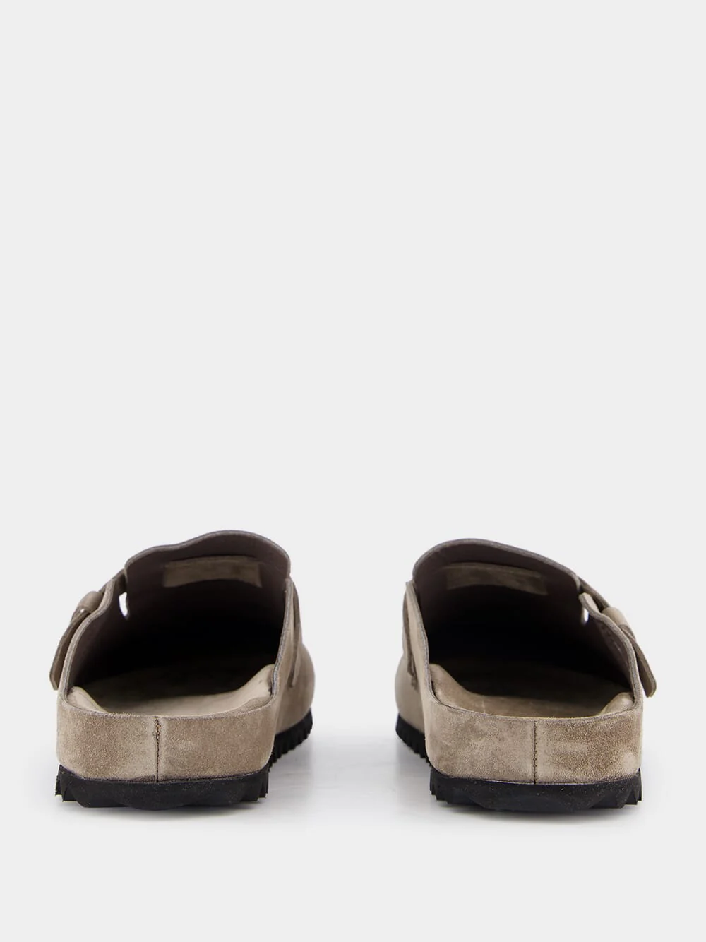 Agorà Taupe Suede Leather Slippers - Image 5