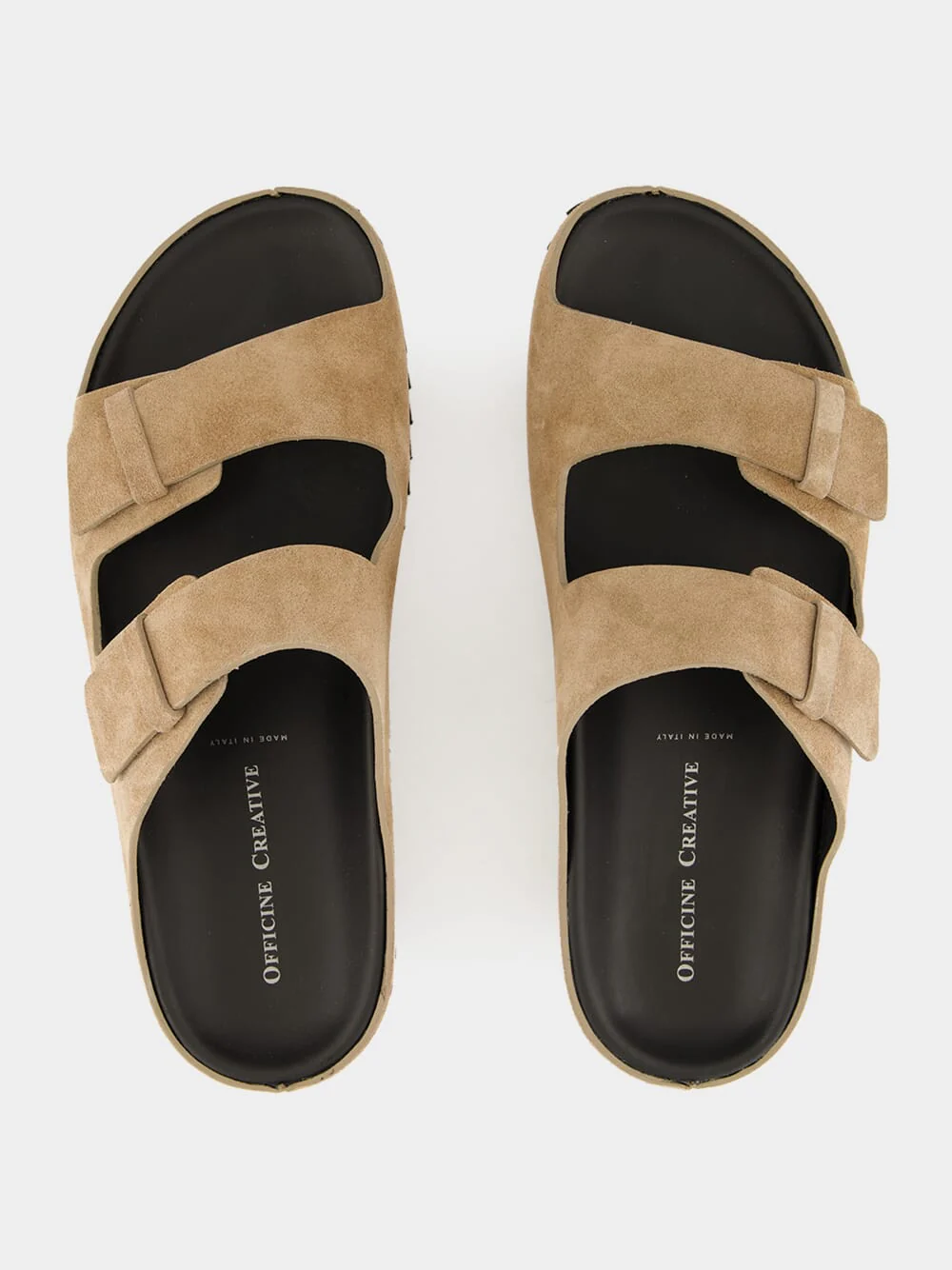 Taupe Suede Agorà 010 Slide Sandals - Image 4