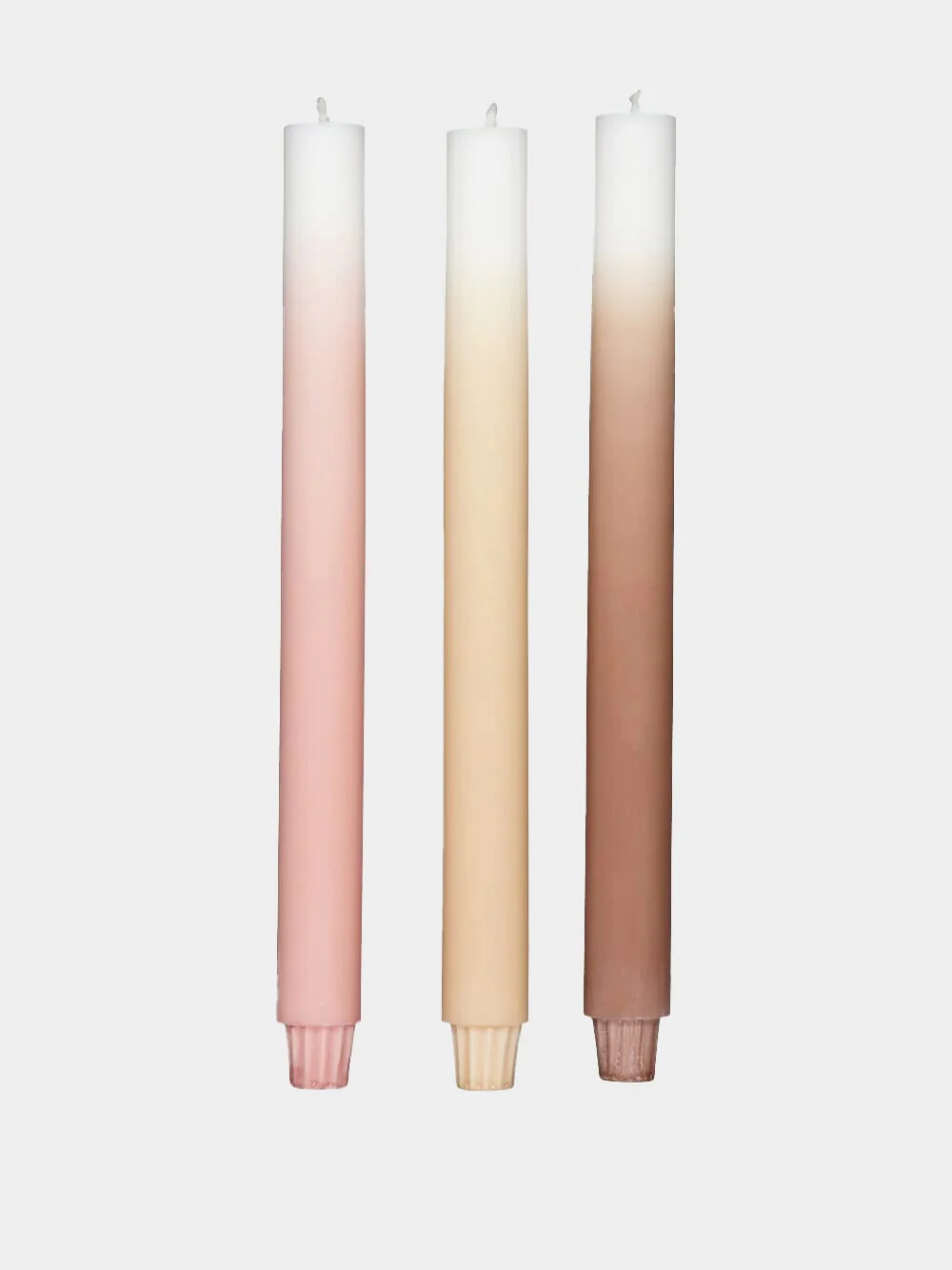 Gradient Candles Long Set of 3
