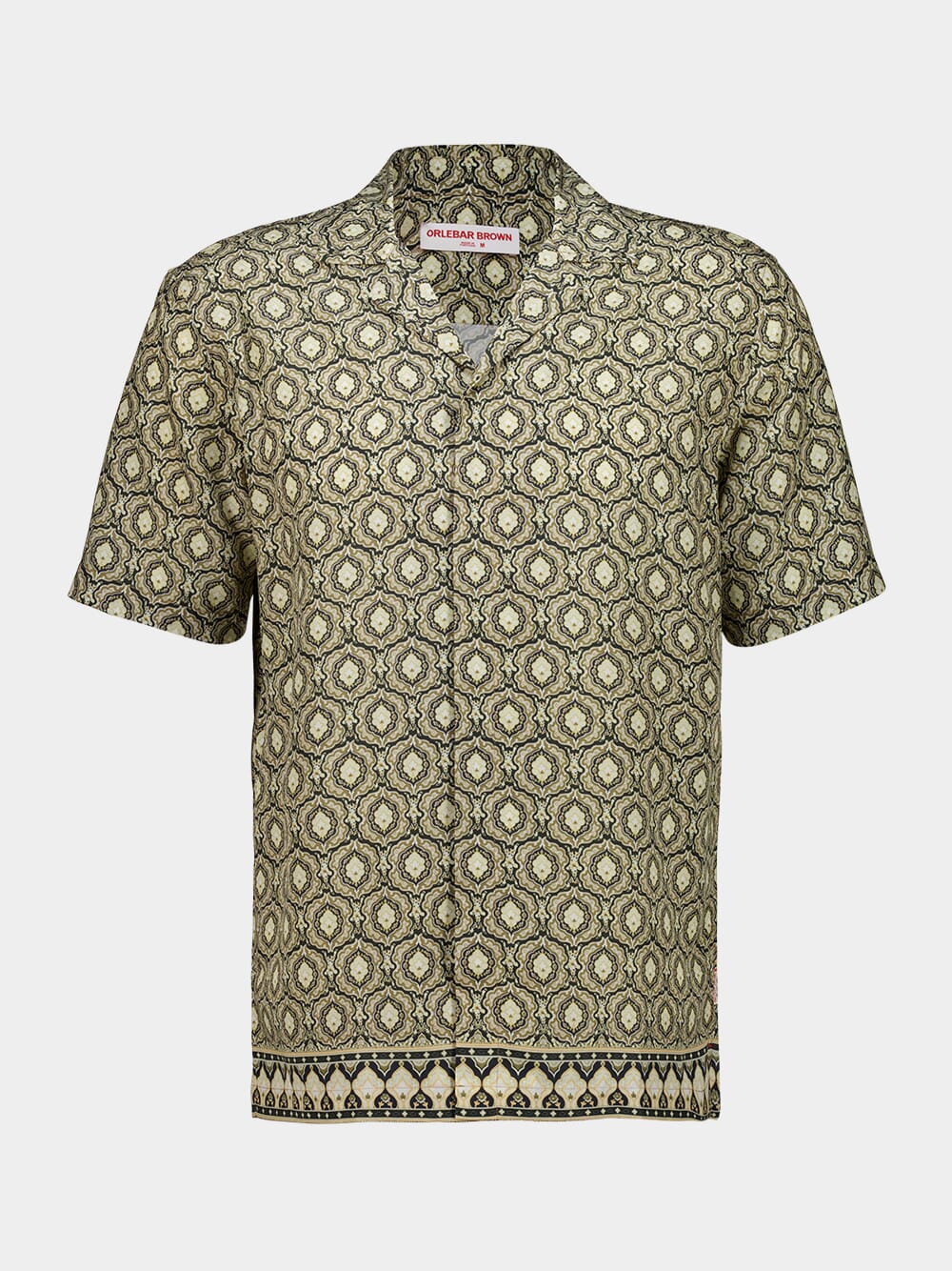 Bayleaf Green Passetto Print Shirt