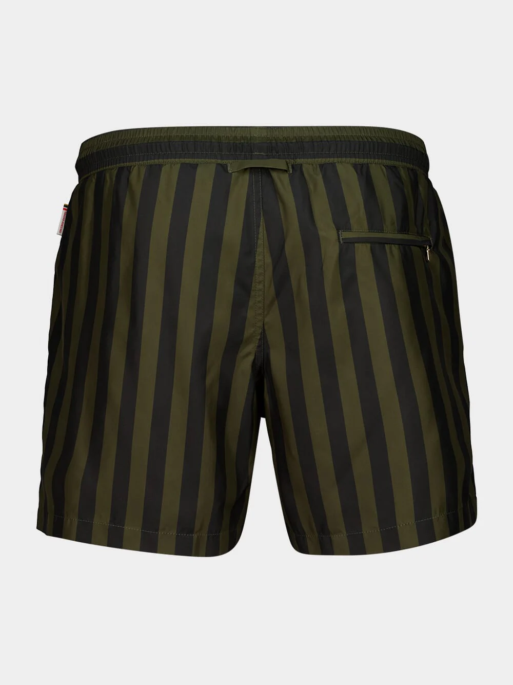Bayleaf Green Stripe Boxer Swim Shorts - Image 3