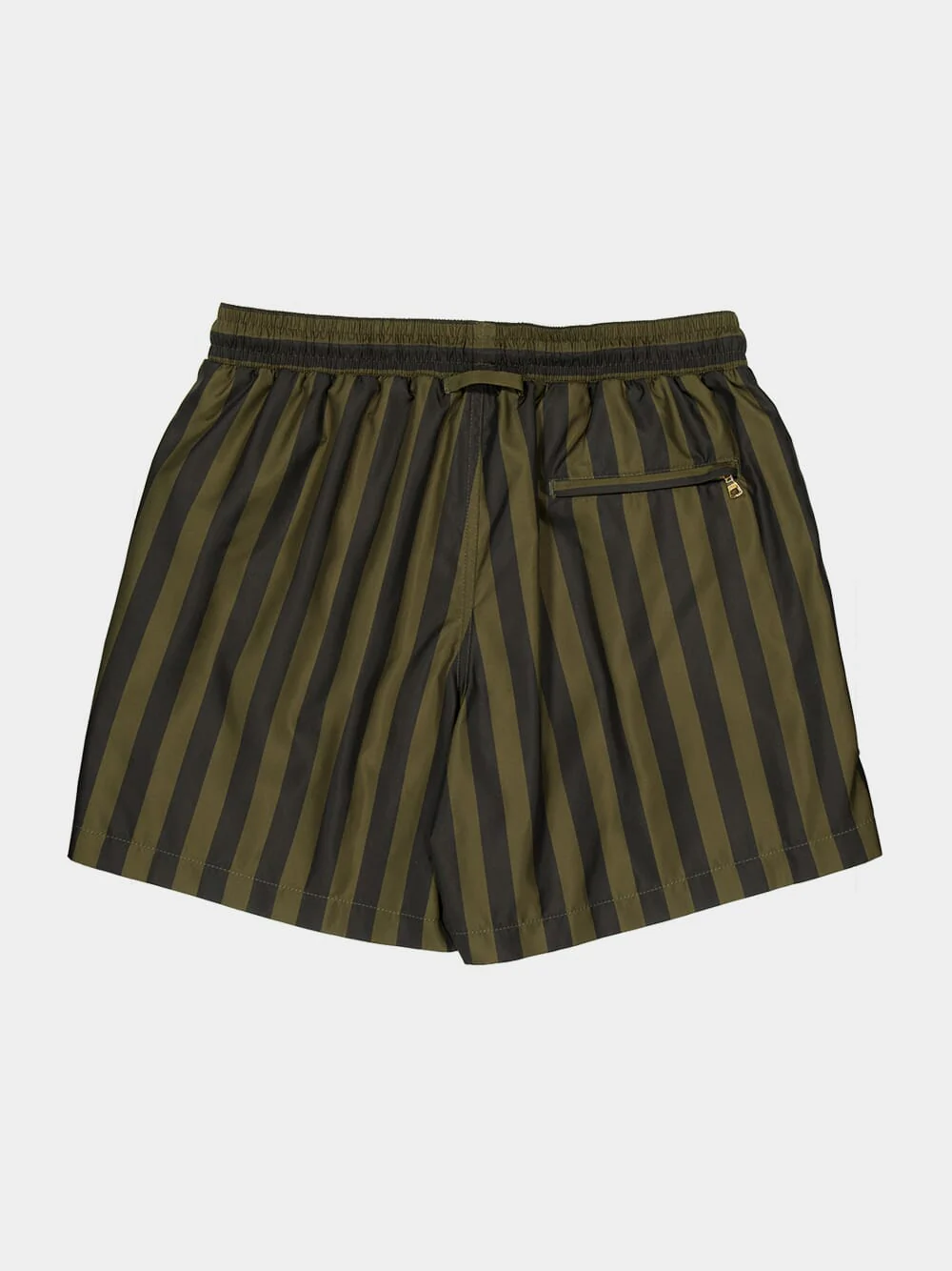 Bayleaf Green Stripe Boxer Swim Shorts - Image 7