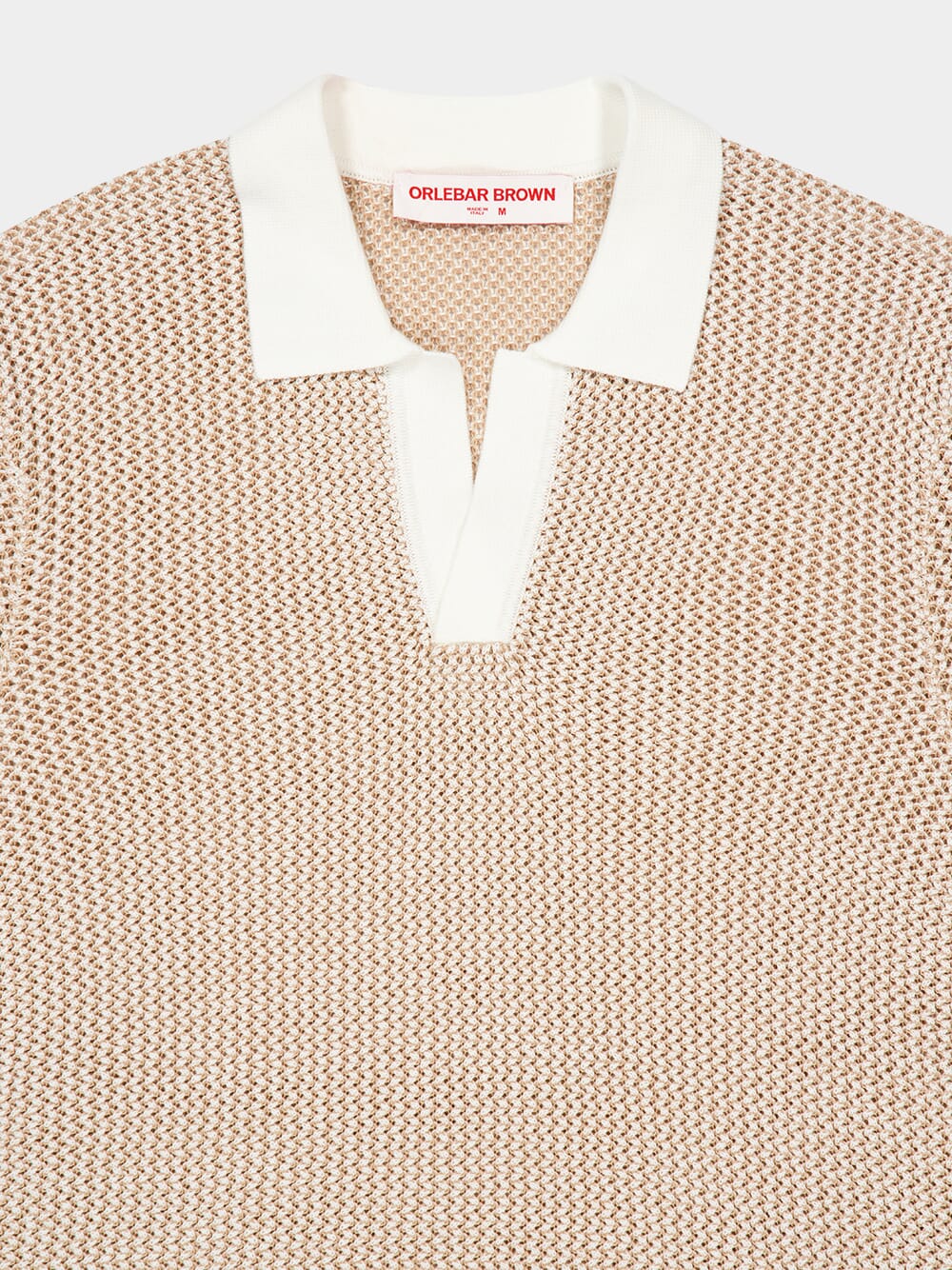 Biscuit Horton Chevron Crochet Polo - Image 3