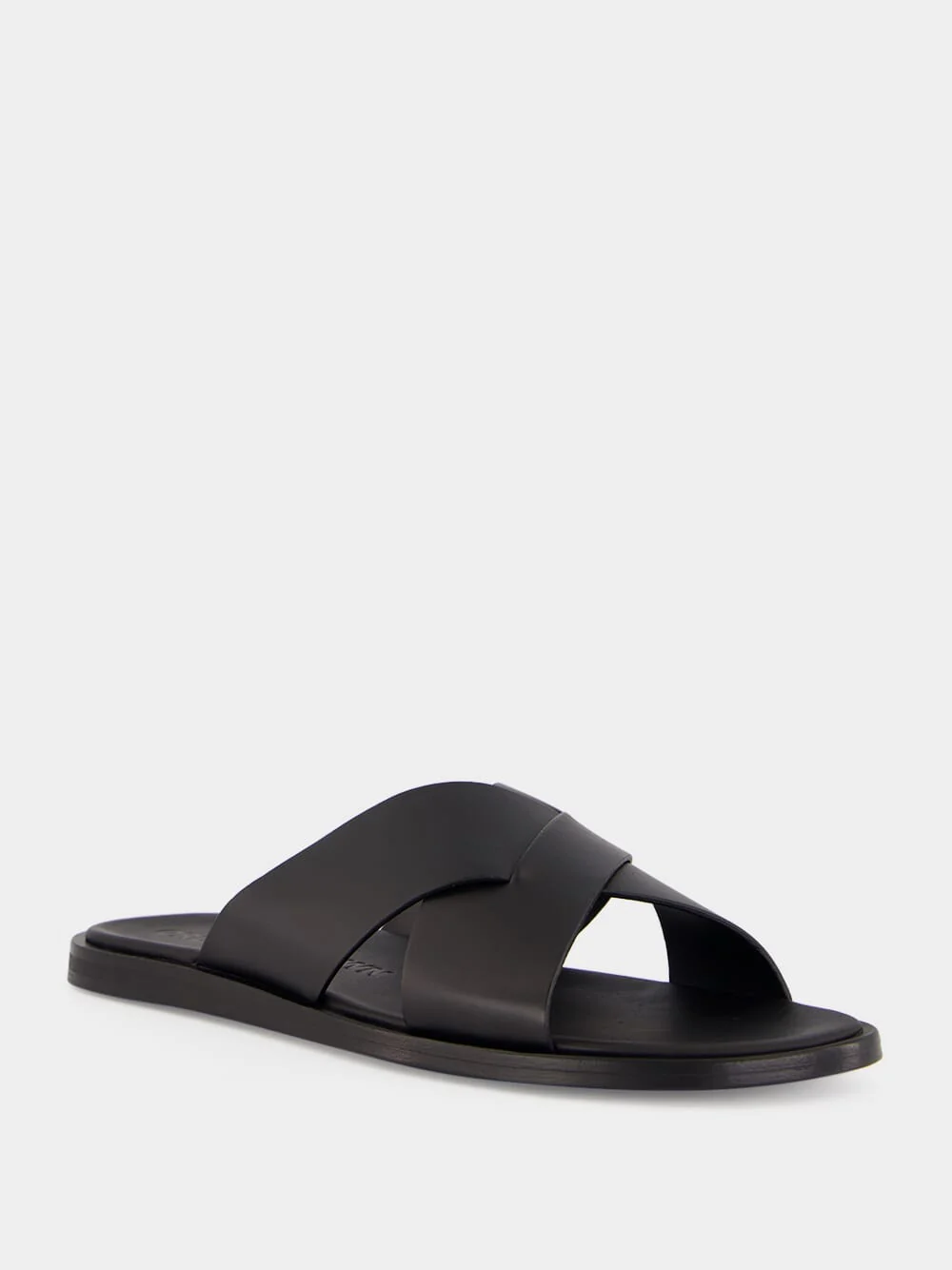 Black Muro Leather Sandals - Image 2