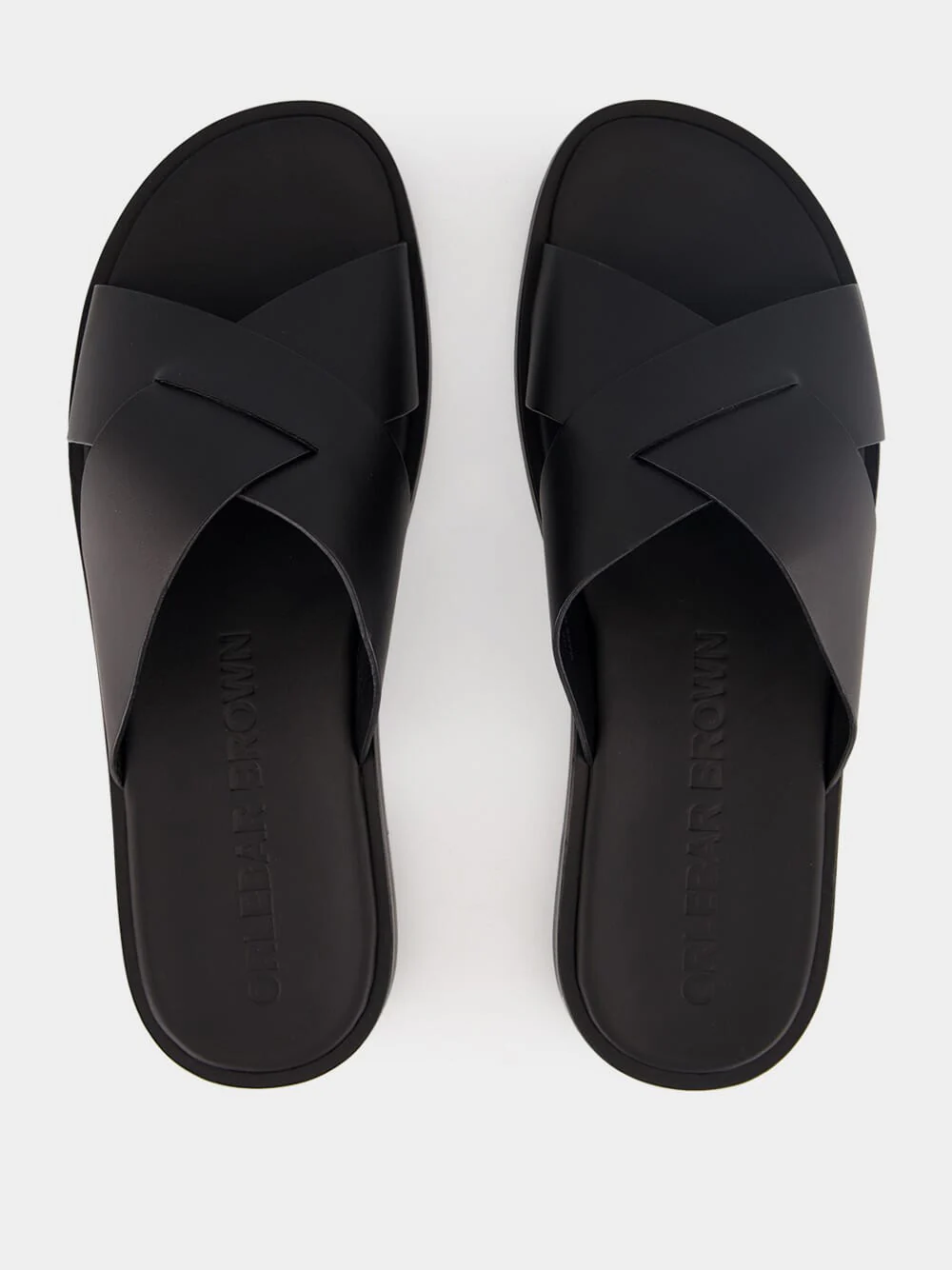 Black Muro Leather Sandals - Image 4