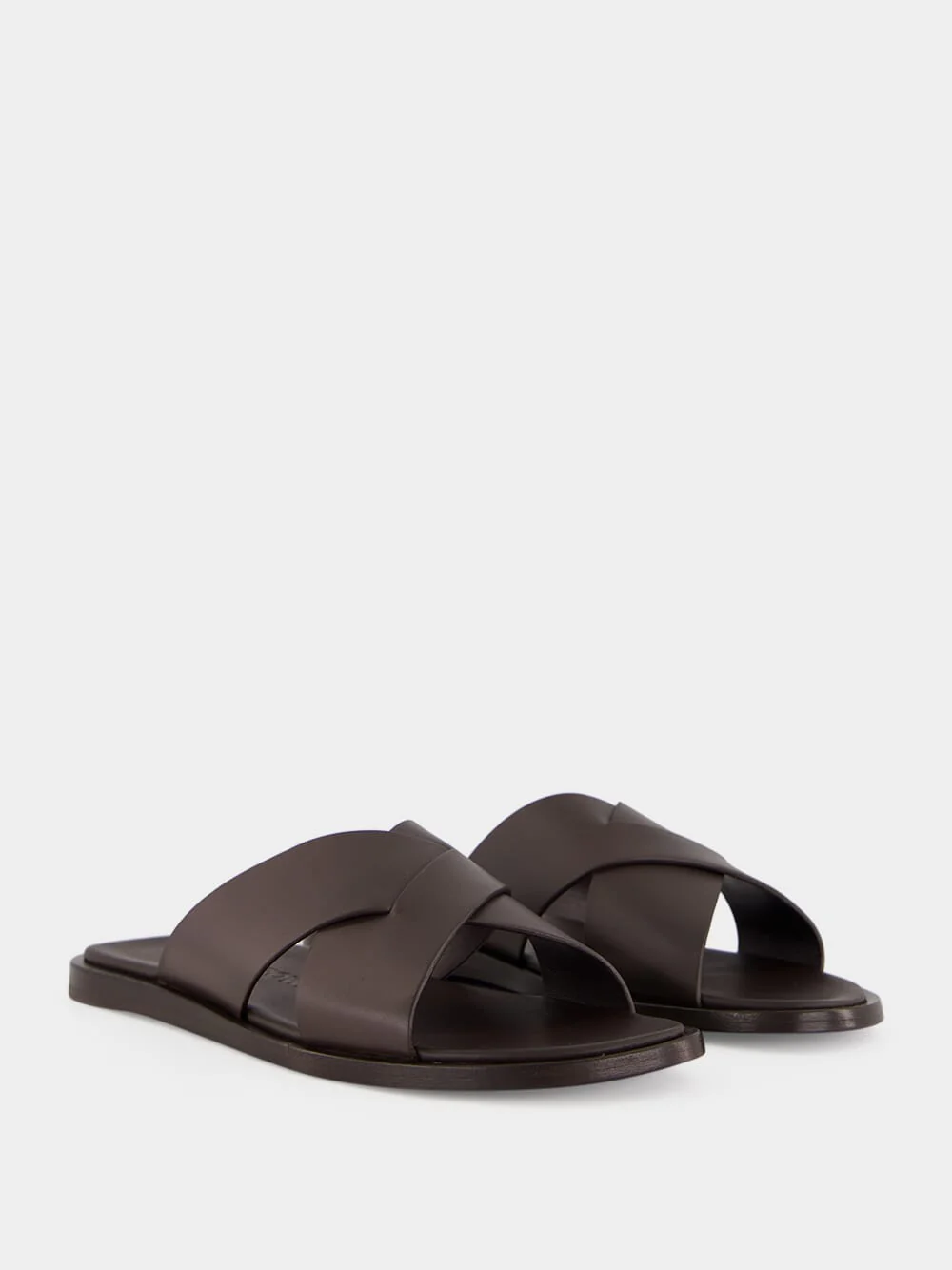 Brown Muro Leather Sandals - Image 3