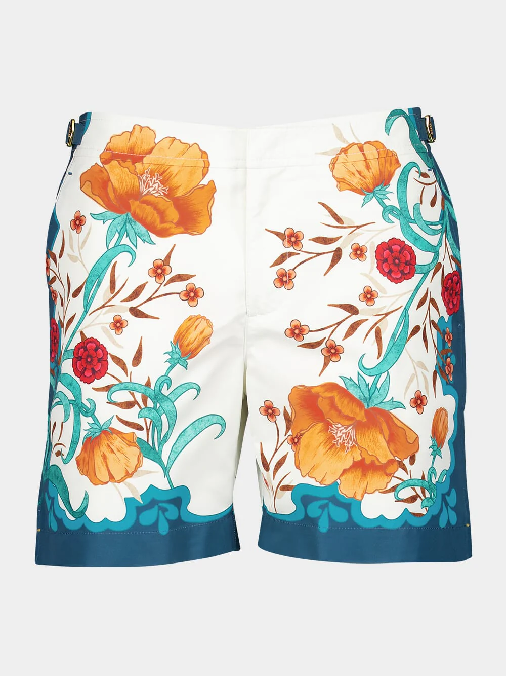 x La DoubleJ Morpheus Placèe Orange Bulldog Swim Shorts