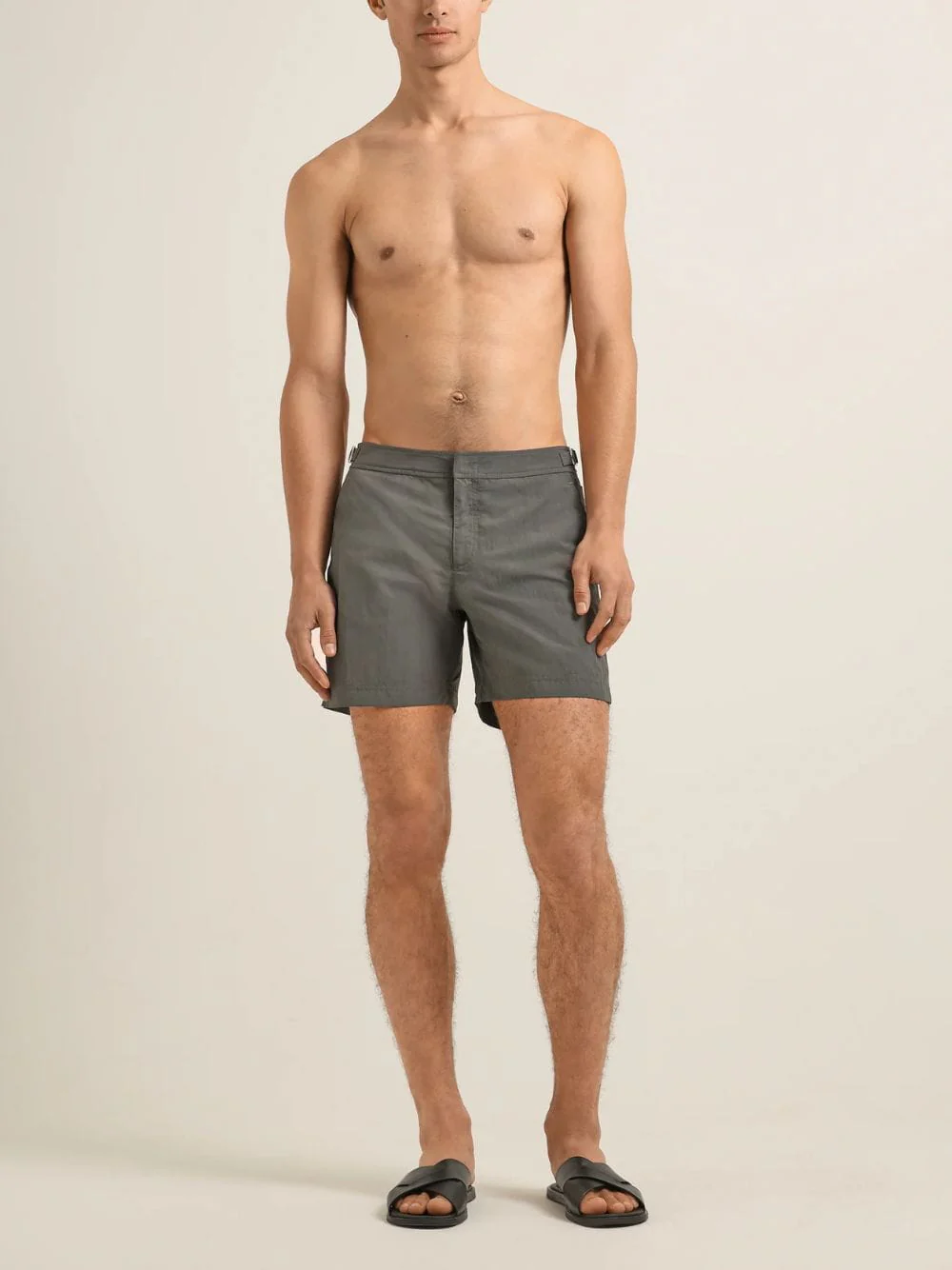 Elephant Grey Bulldog Mid-Length Swim Shorts - Image 2