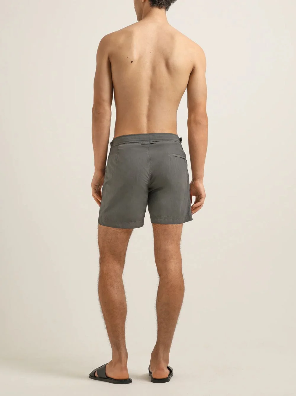 Elephant Grey Bulldog Mid-Length Swim Shorts - Image 4