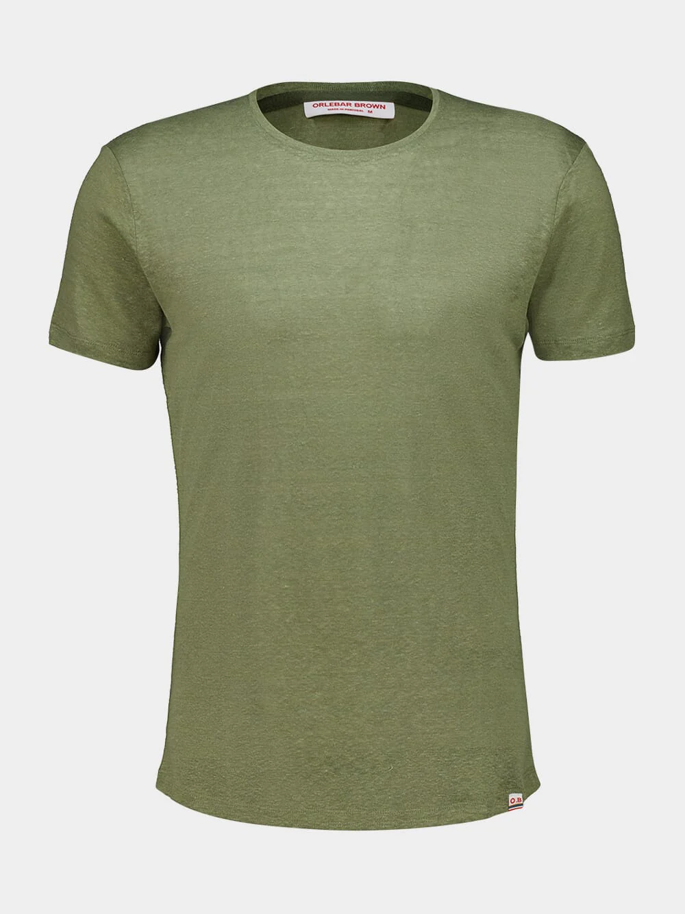 Herbal Green Tailored Linen T-Shirt