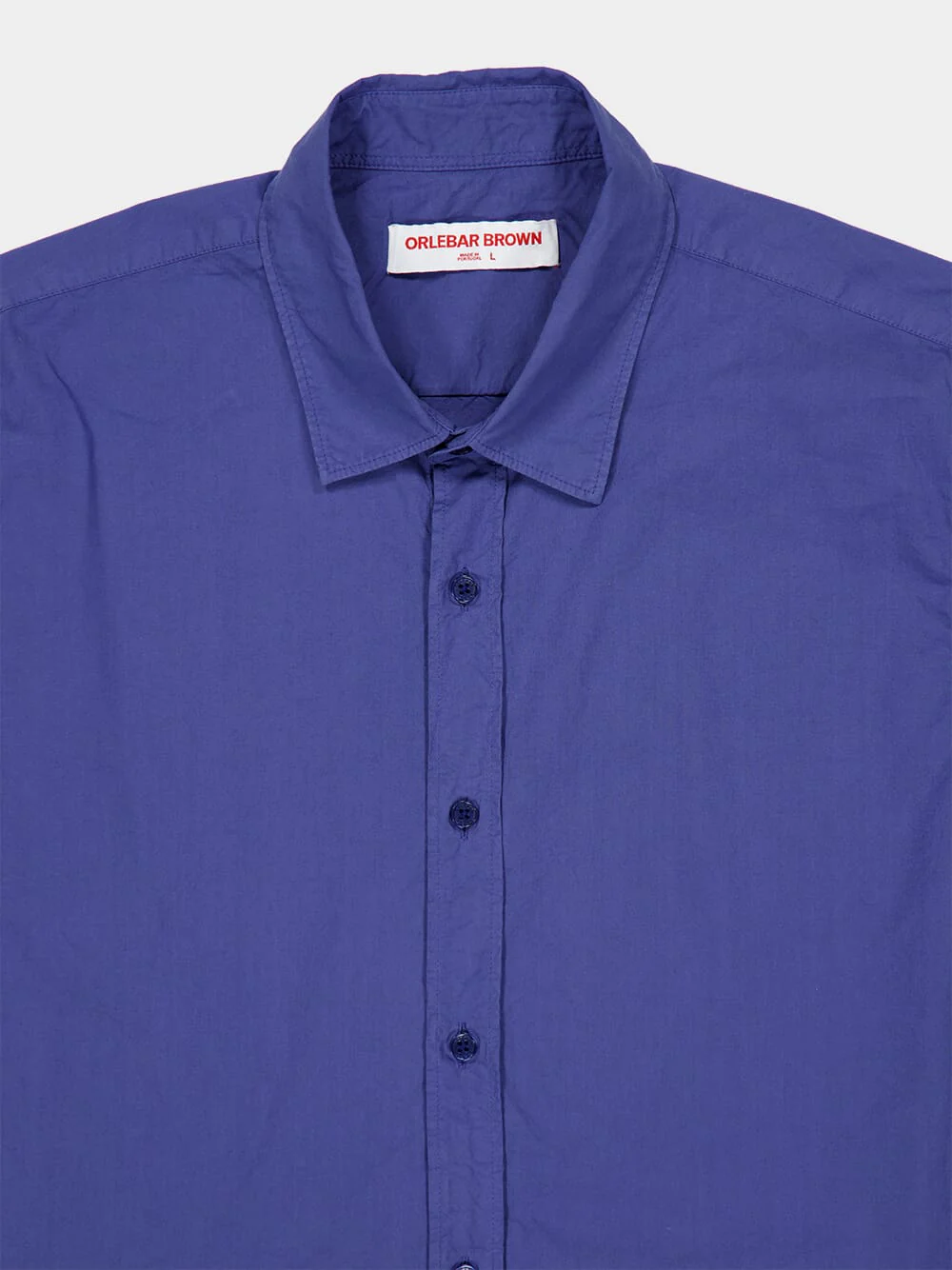 Nightfall Blue Giles Poplin Shirt - Image 6