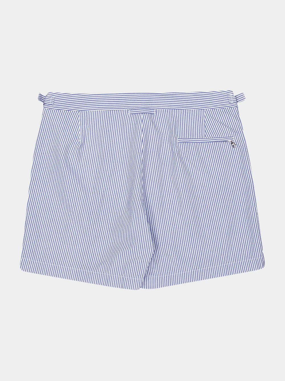 Nova Blue Seersucker Bulldog Swim Shorts - Image 8