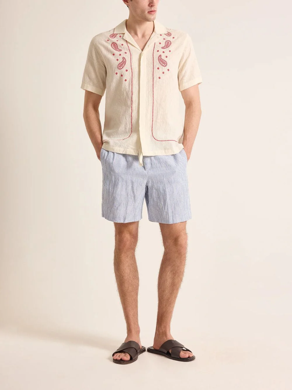 White Sand Maitan Embroidered Shirt - Image 2
