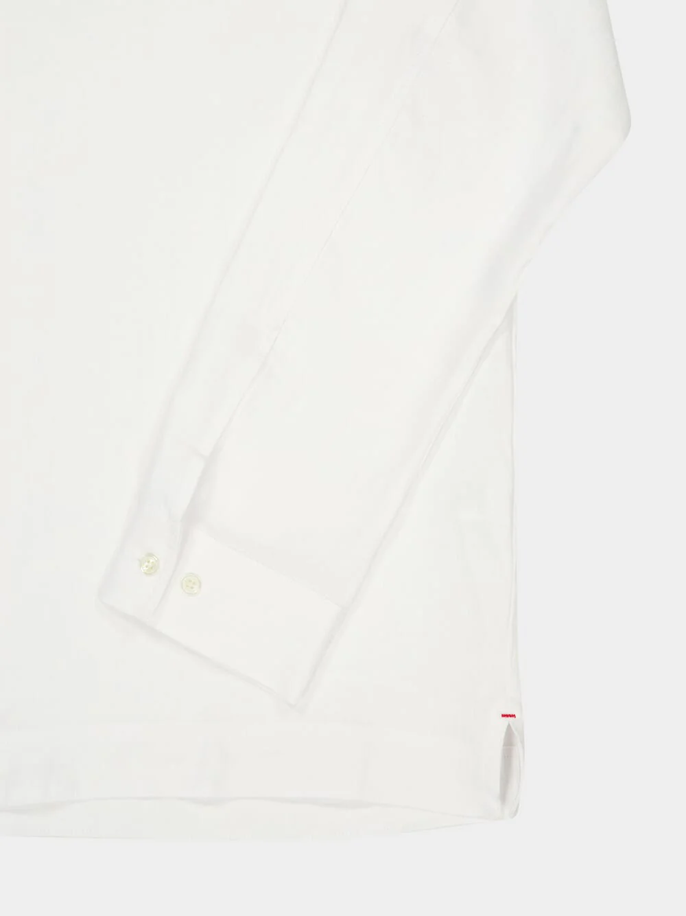 White Vincent Linen Overhead Shirt - Image 4