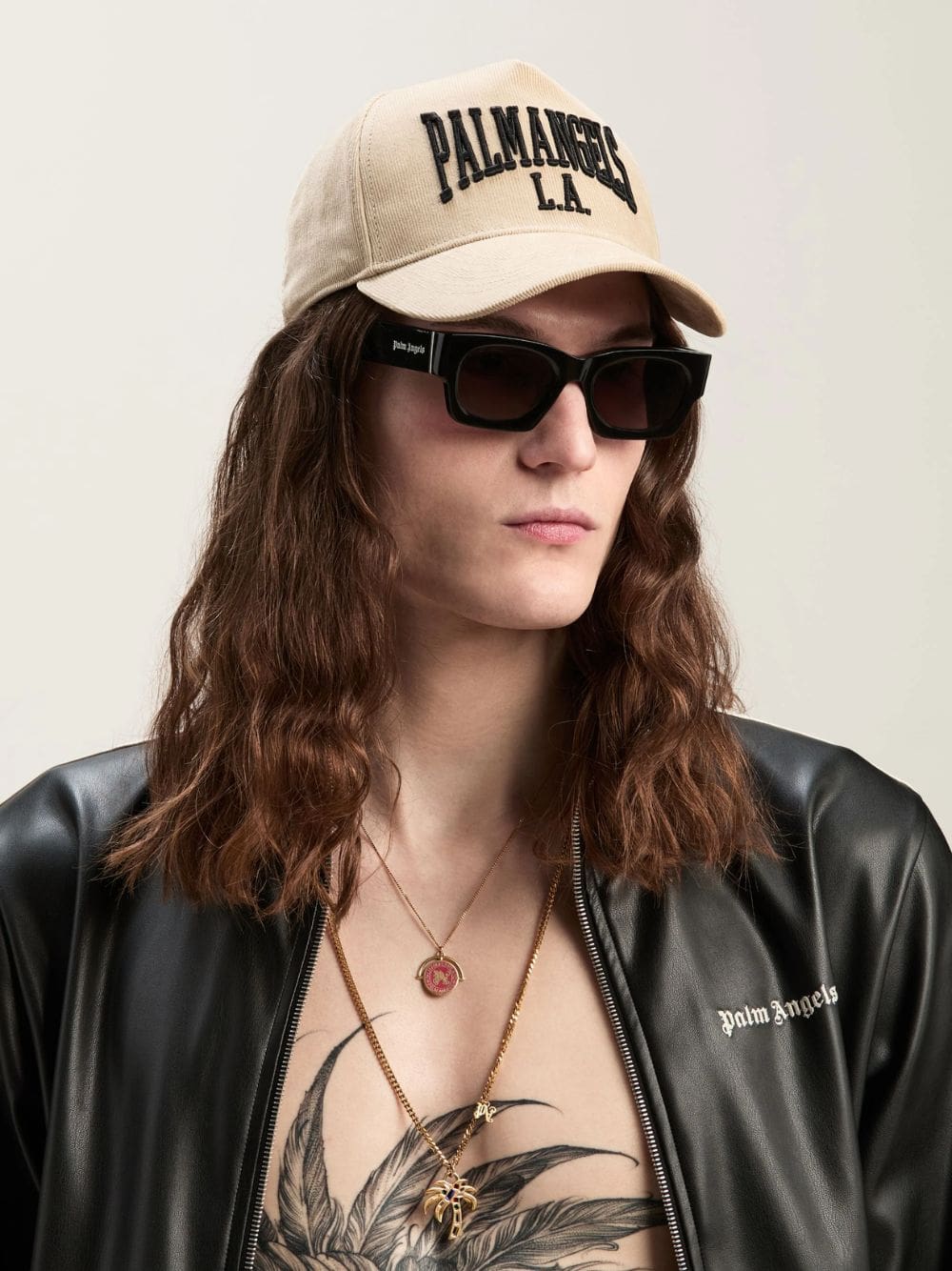 Beige College velvet Baseball Cap College - Image 2