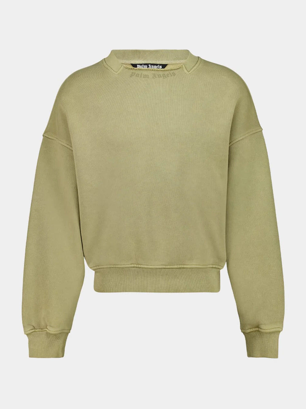 Army Green Curved Logo Sweatshirt