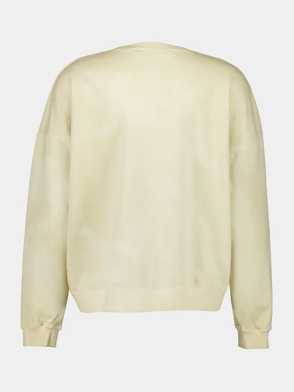 Beige Crystal Pin-Up Cotton Sweatshirt - Image 6