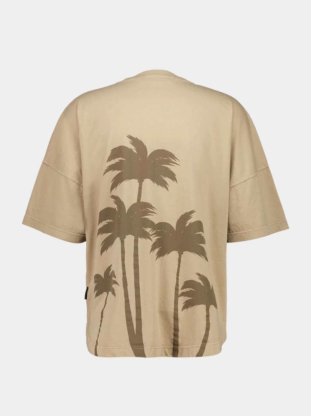 Beige Oversized Palm T-Shirt - Image 2