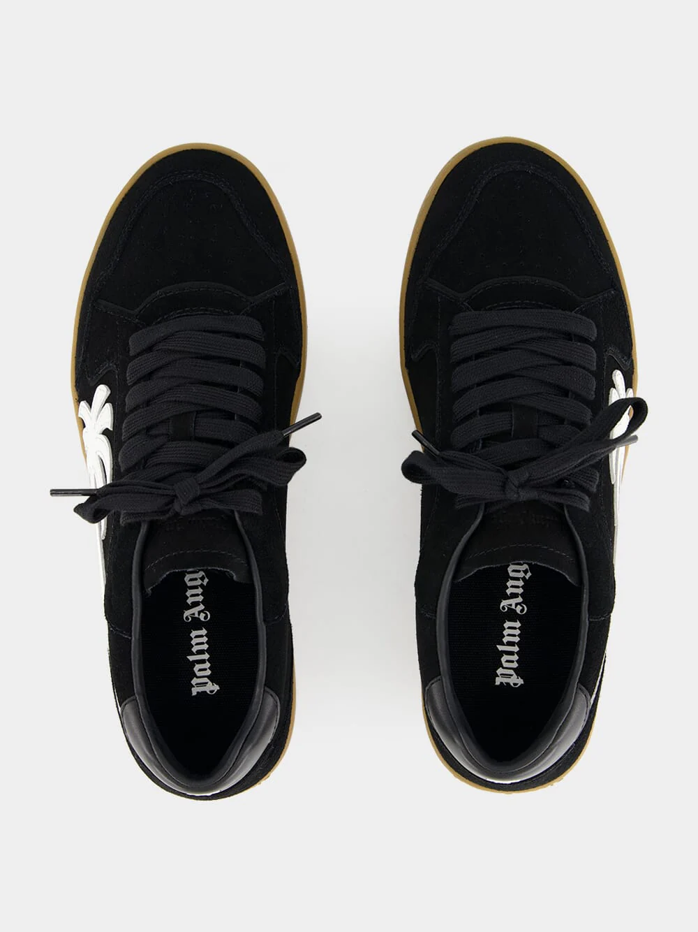 Black and White New Palm 1 Suede Sneakers - Image 4