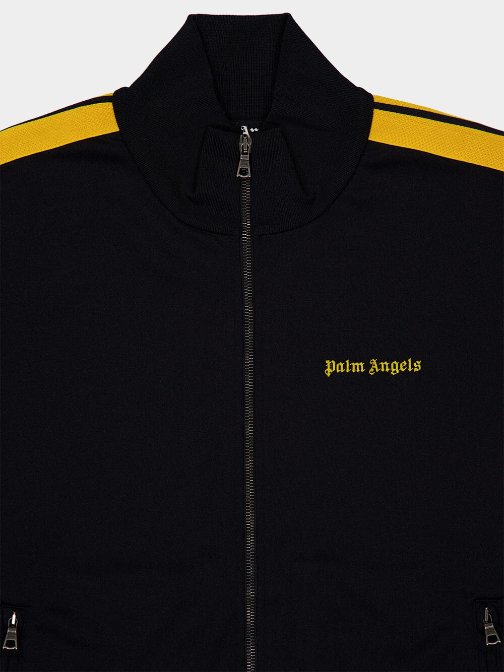 Black and Yellow Track Jacket with Logo Embroidery - Image 3