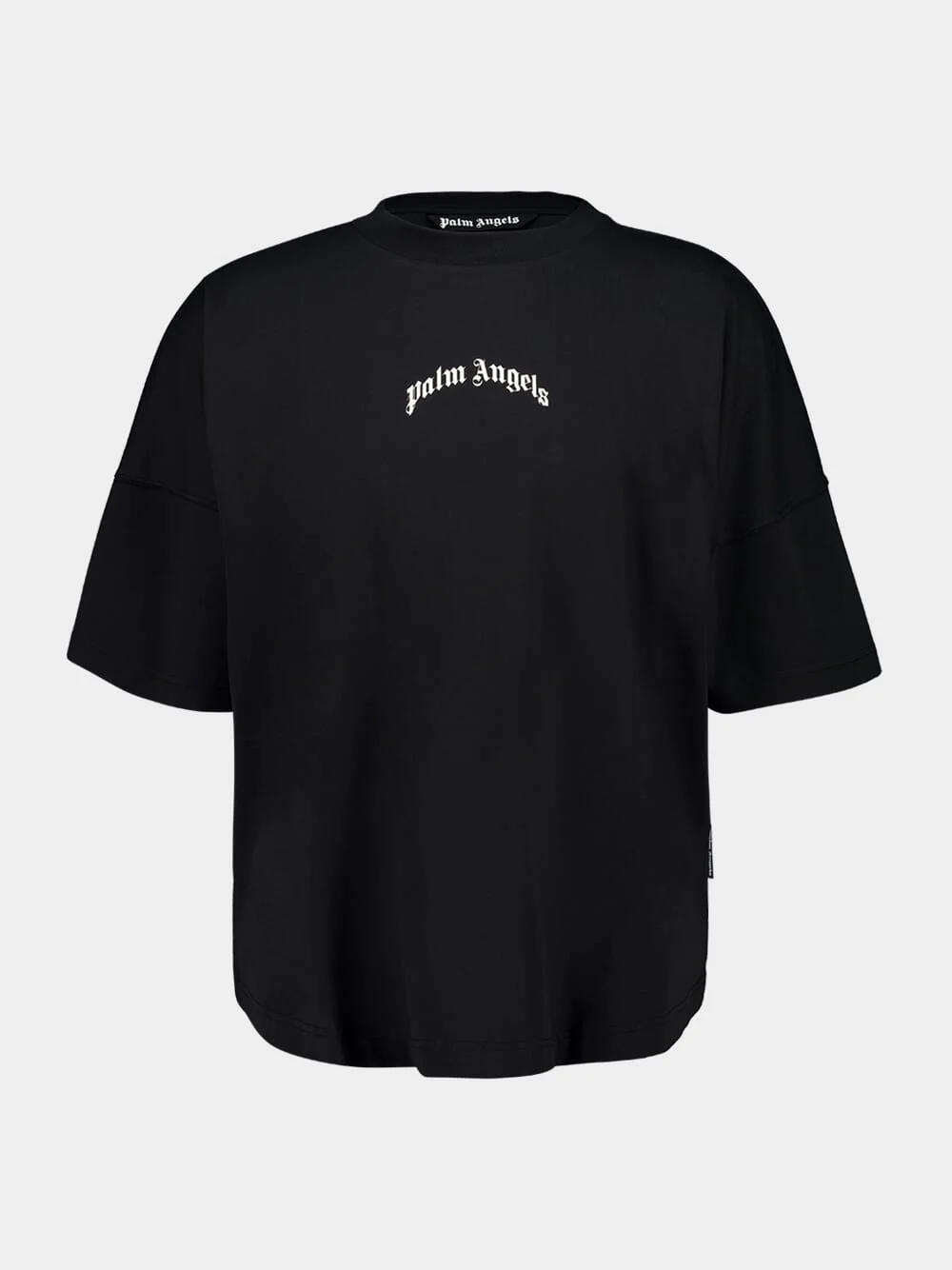 Black Back Curved Logo T-Shirt