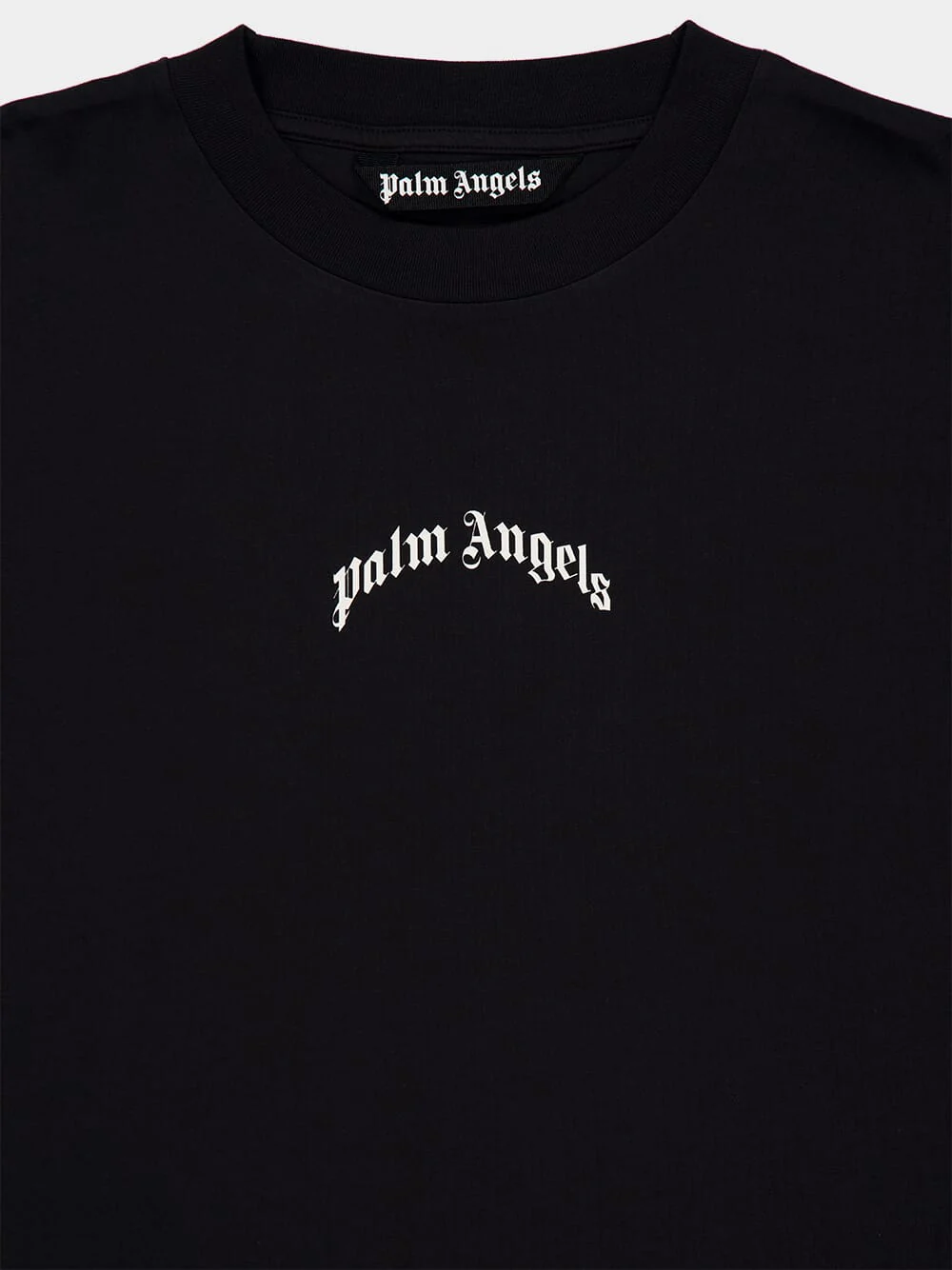 Black Back Curved Logo T-Shirt - Image 3